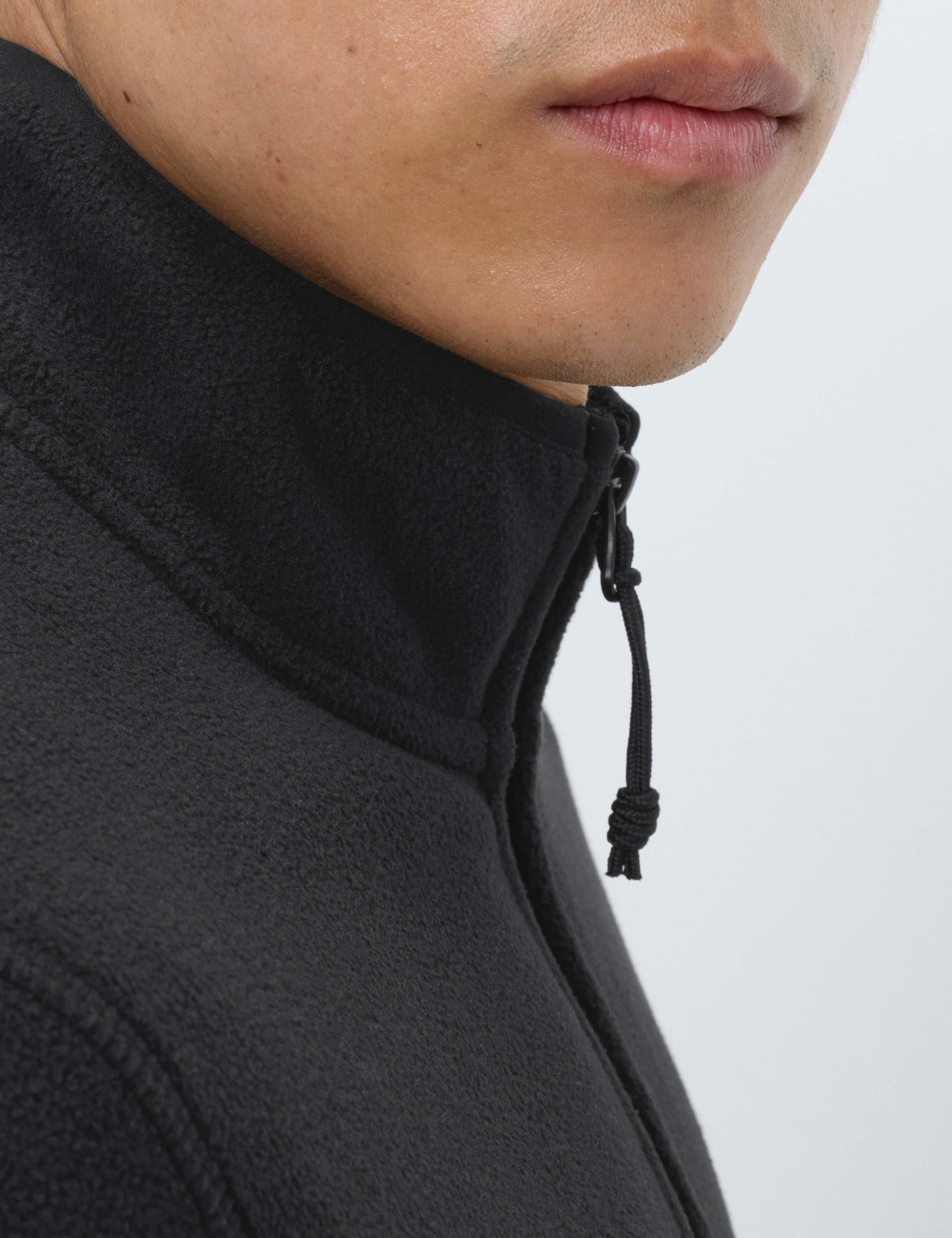 Funnel Neck Zip Up Micro Fleece Jacket 6 of 6