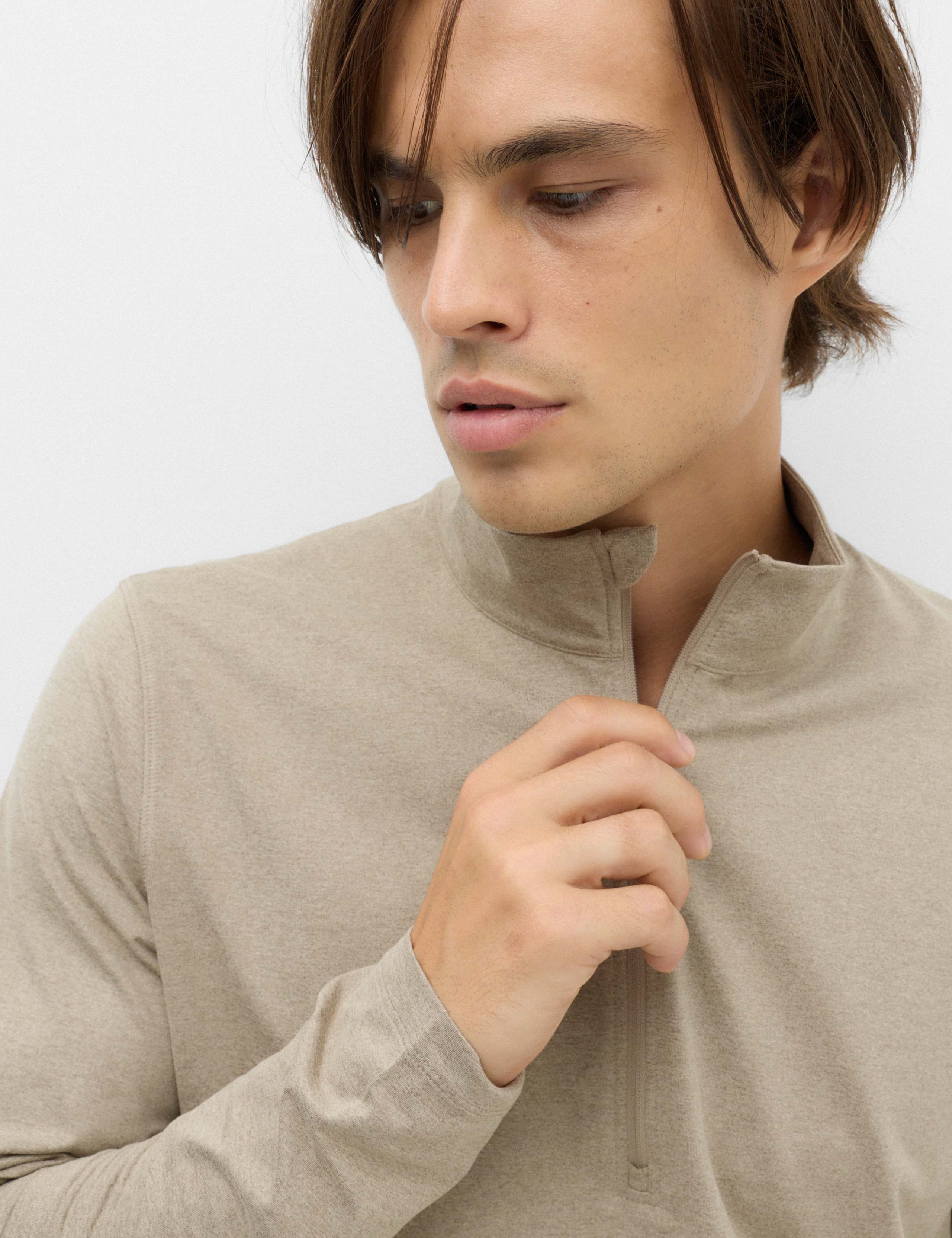 Supersoft Funnel Neck Half Zip Top 3 of 7