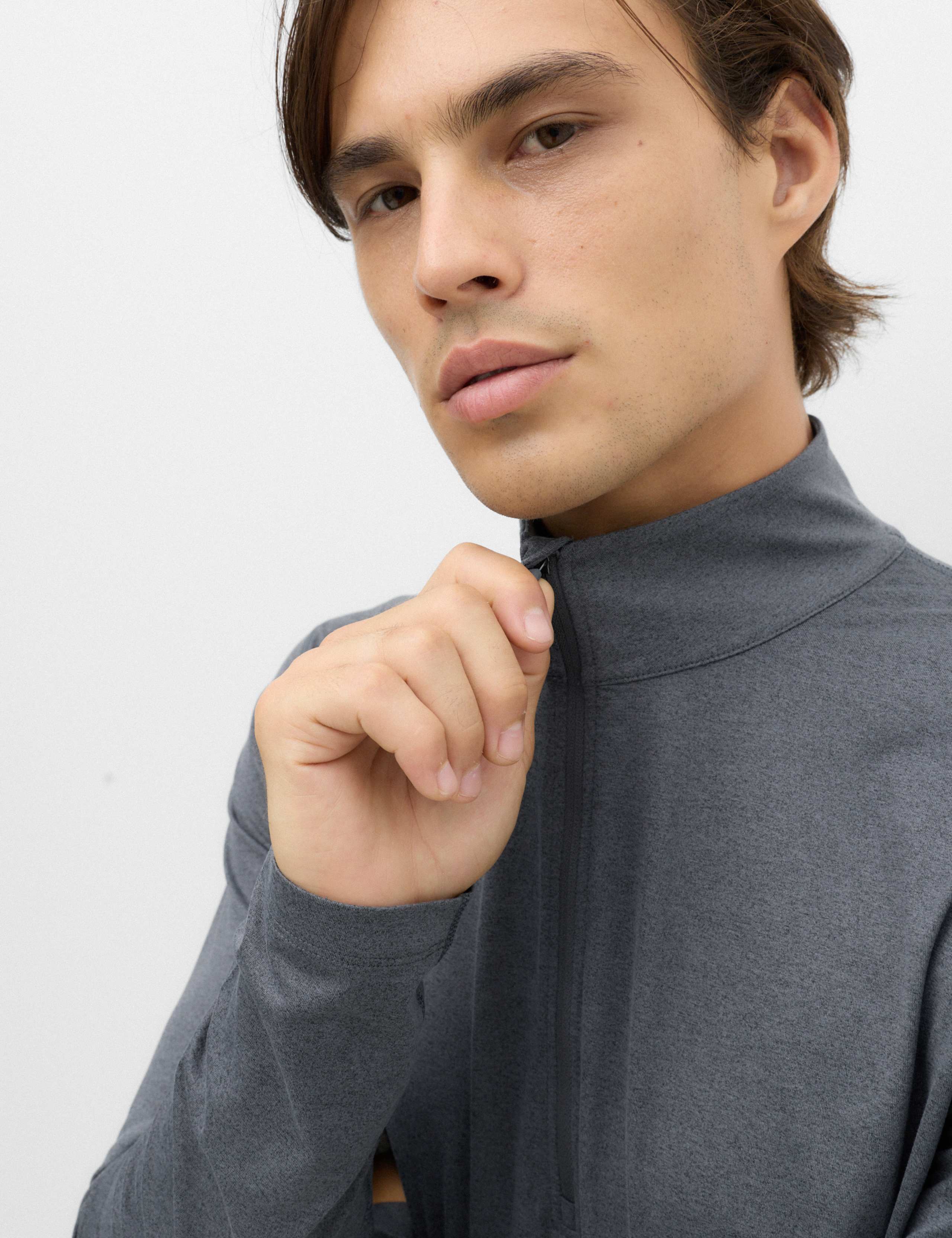 Supersoft Funnel Neck Half Zip Top 3 of 6
