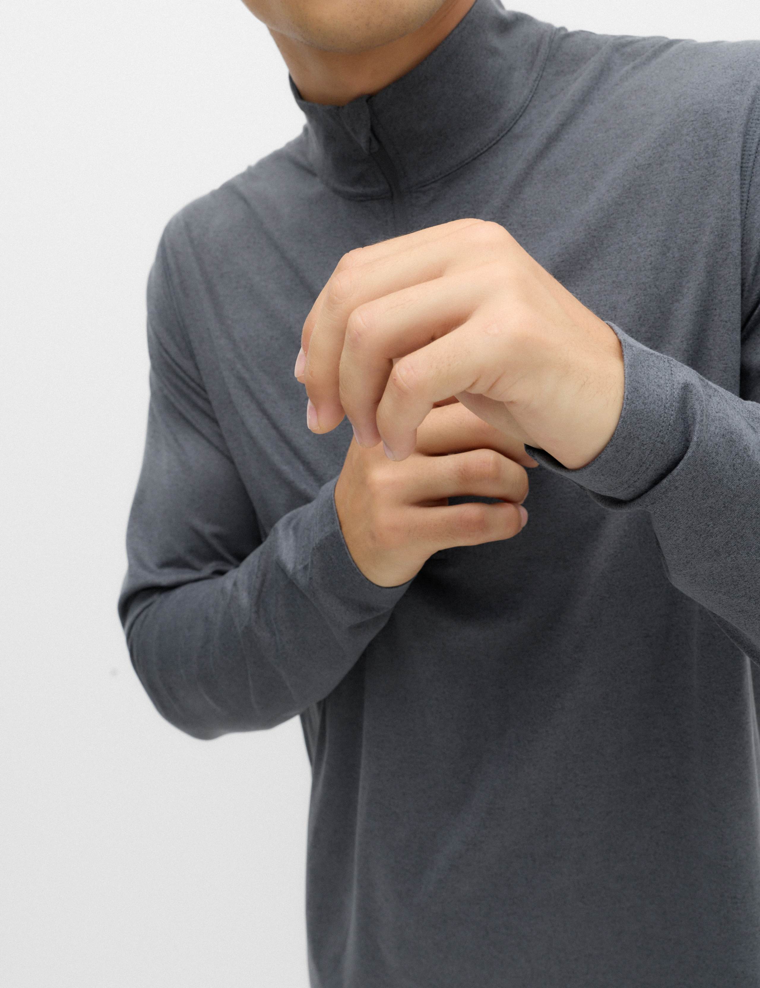Supersoft Funnel Neck Half Zip Top 4 of 6