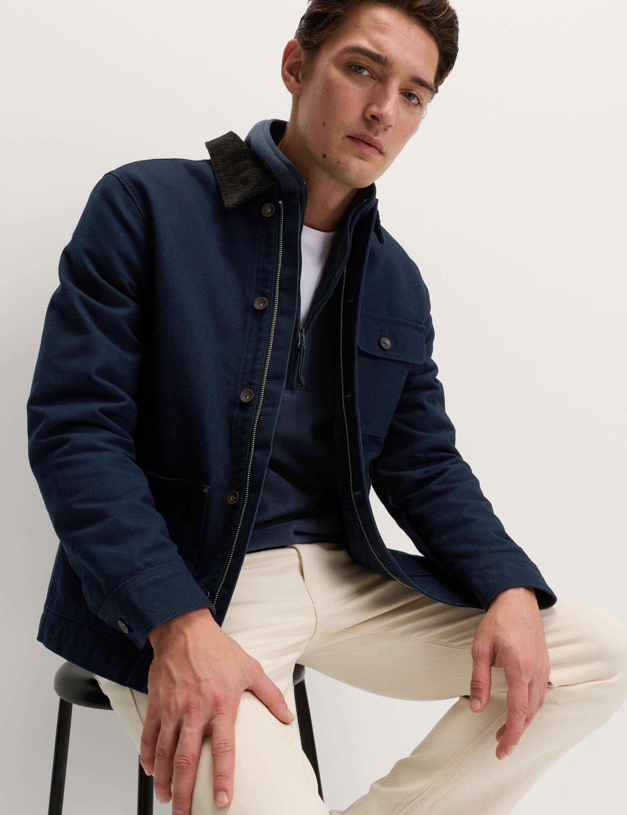 Half Zip Textured Fleece 3 of 5