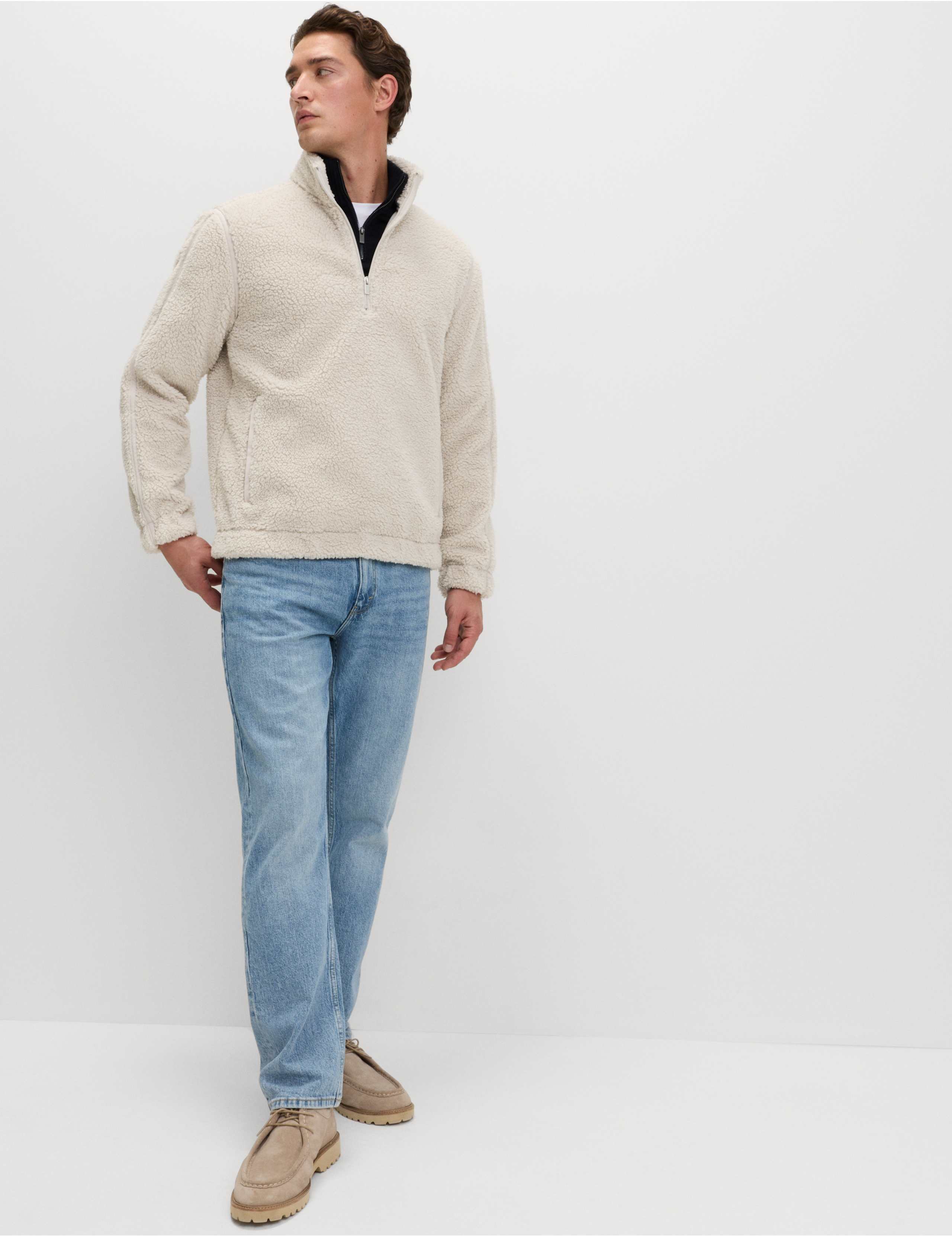 Fleece Windproof Half Zip Jacket 4 of 6
