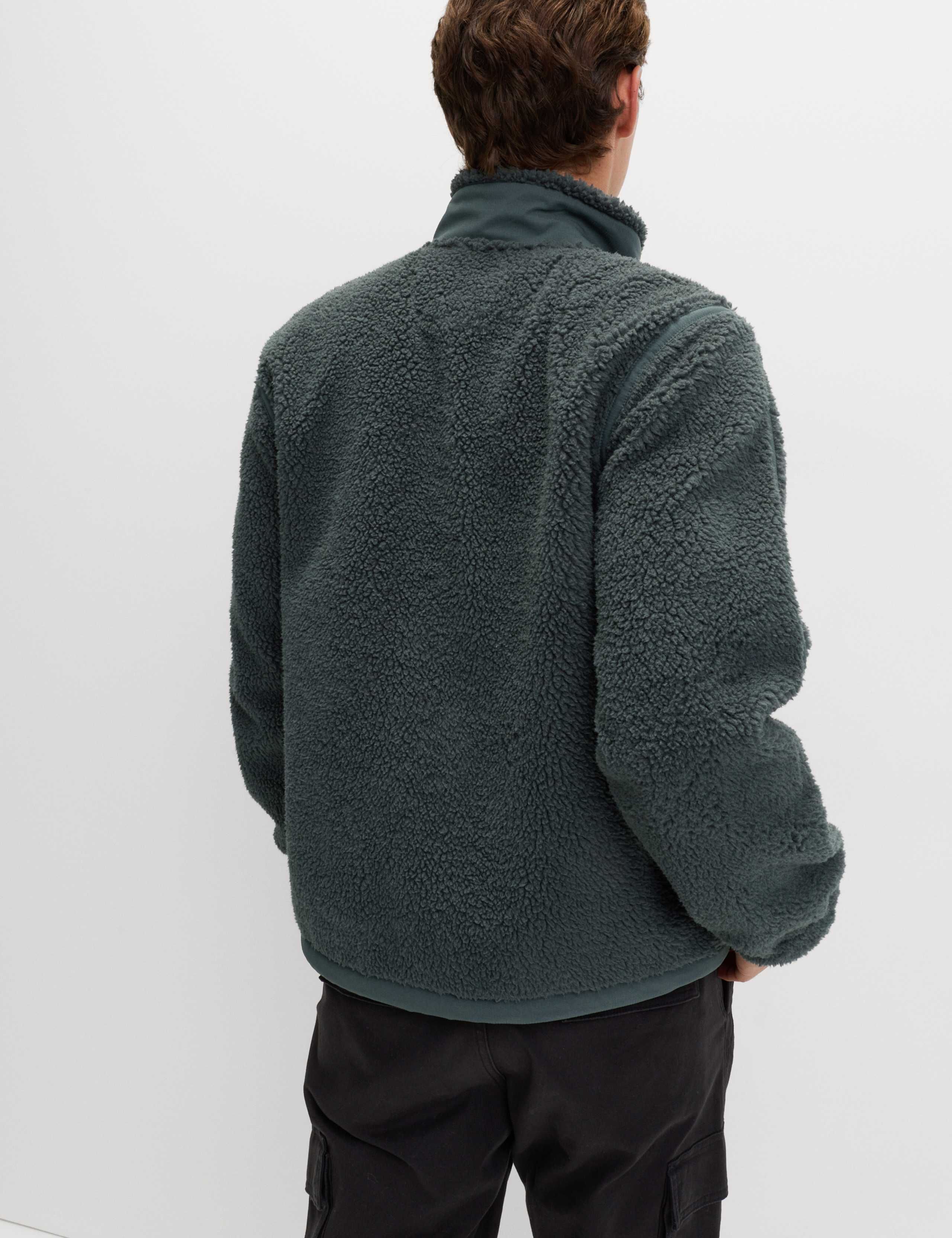 Windproof Zip Up Fleece Jacket 4 of 5