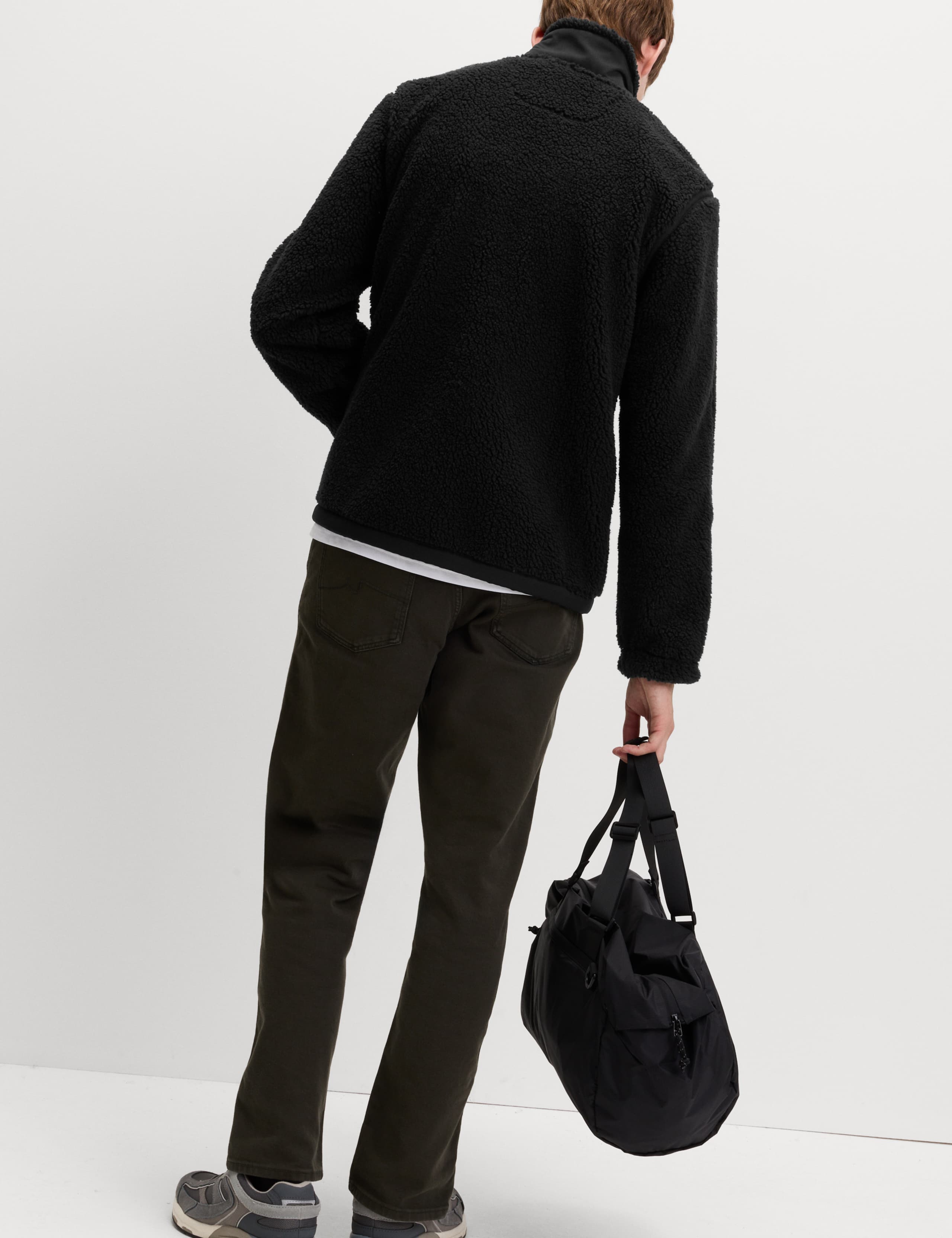 Windproof Zip Up Fleece Jacket 4 of 5