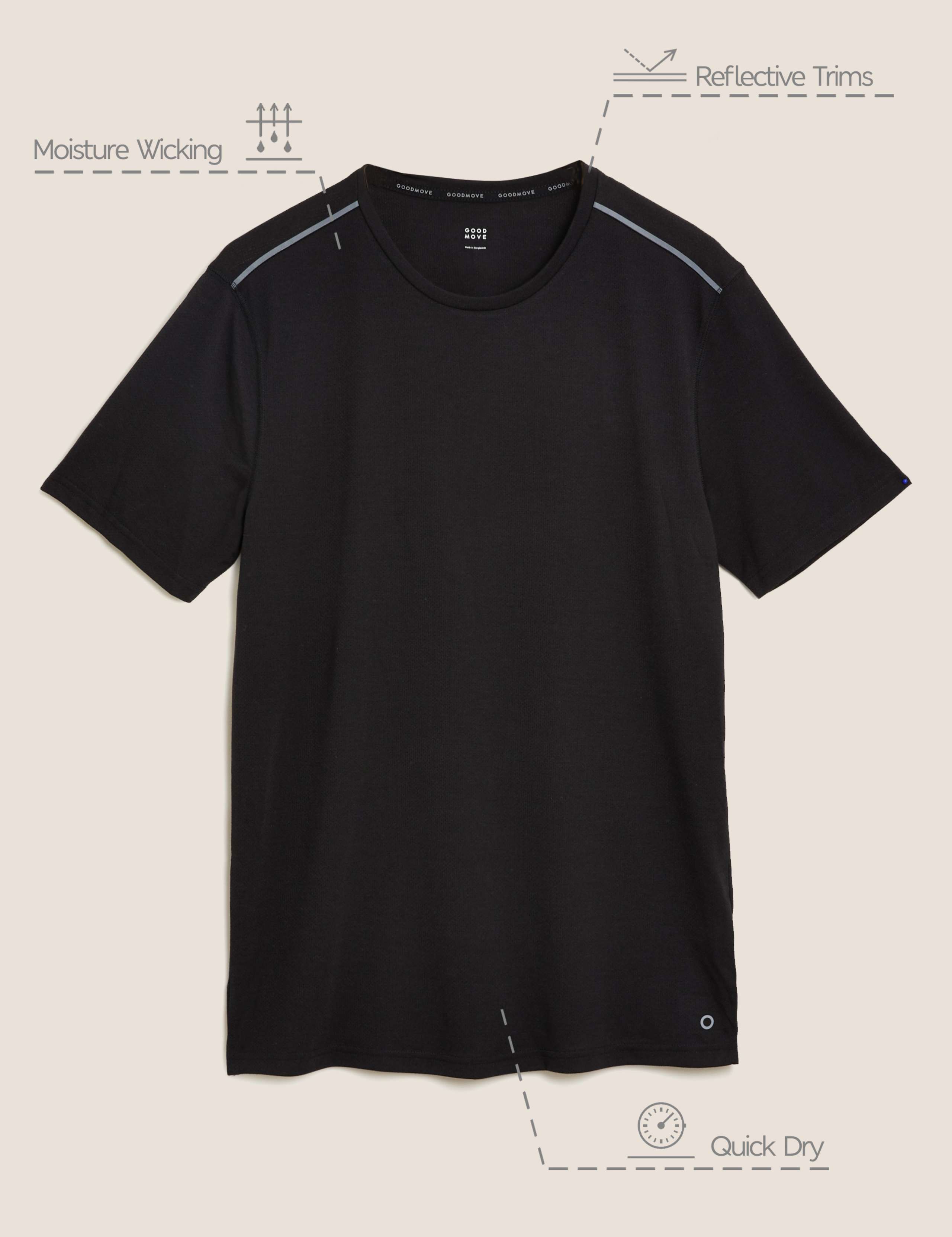 Slim Fit Technical Sports T-Shirt 10 of 10