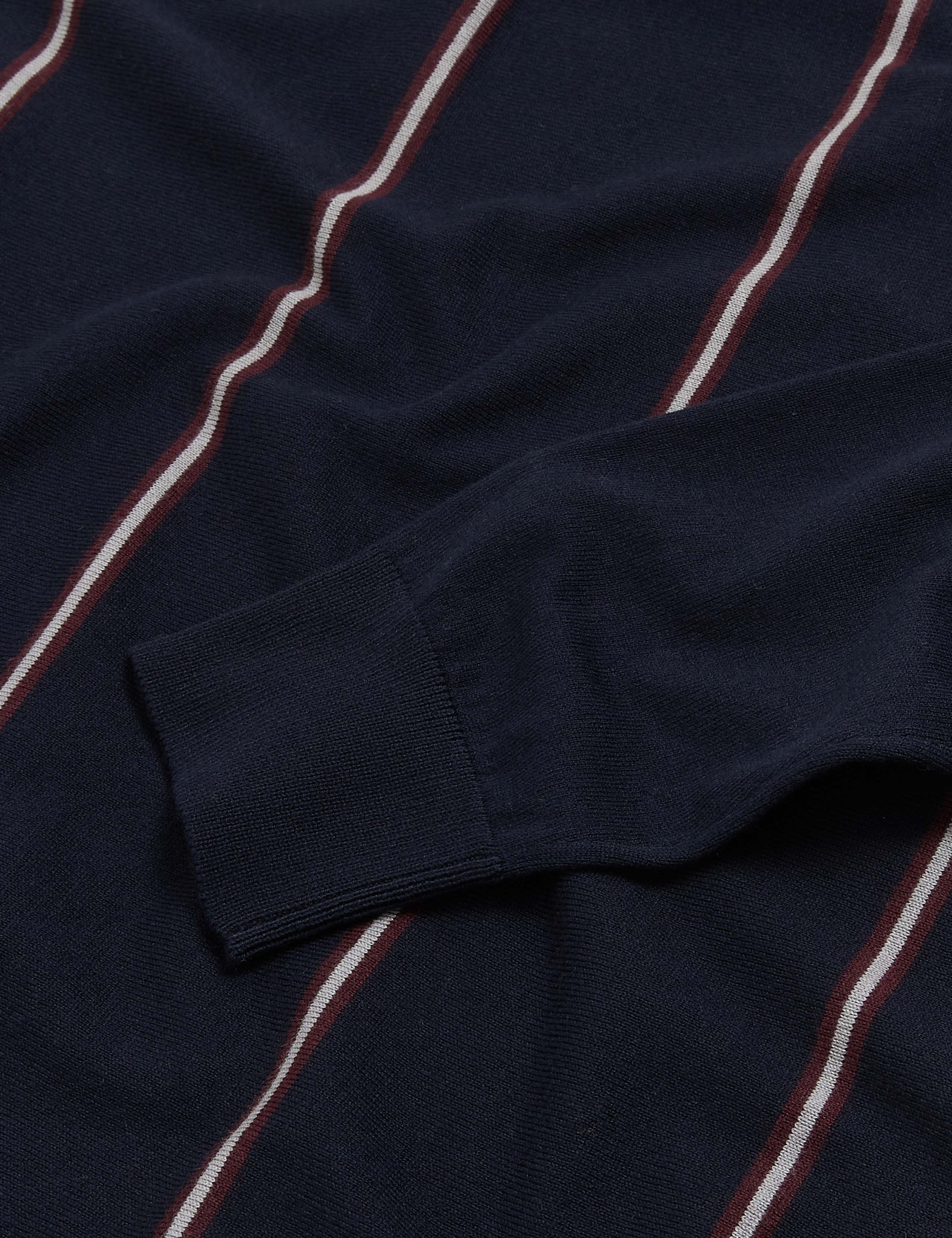Cotton Striped Crew Neck Jumper 6 of 7