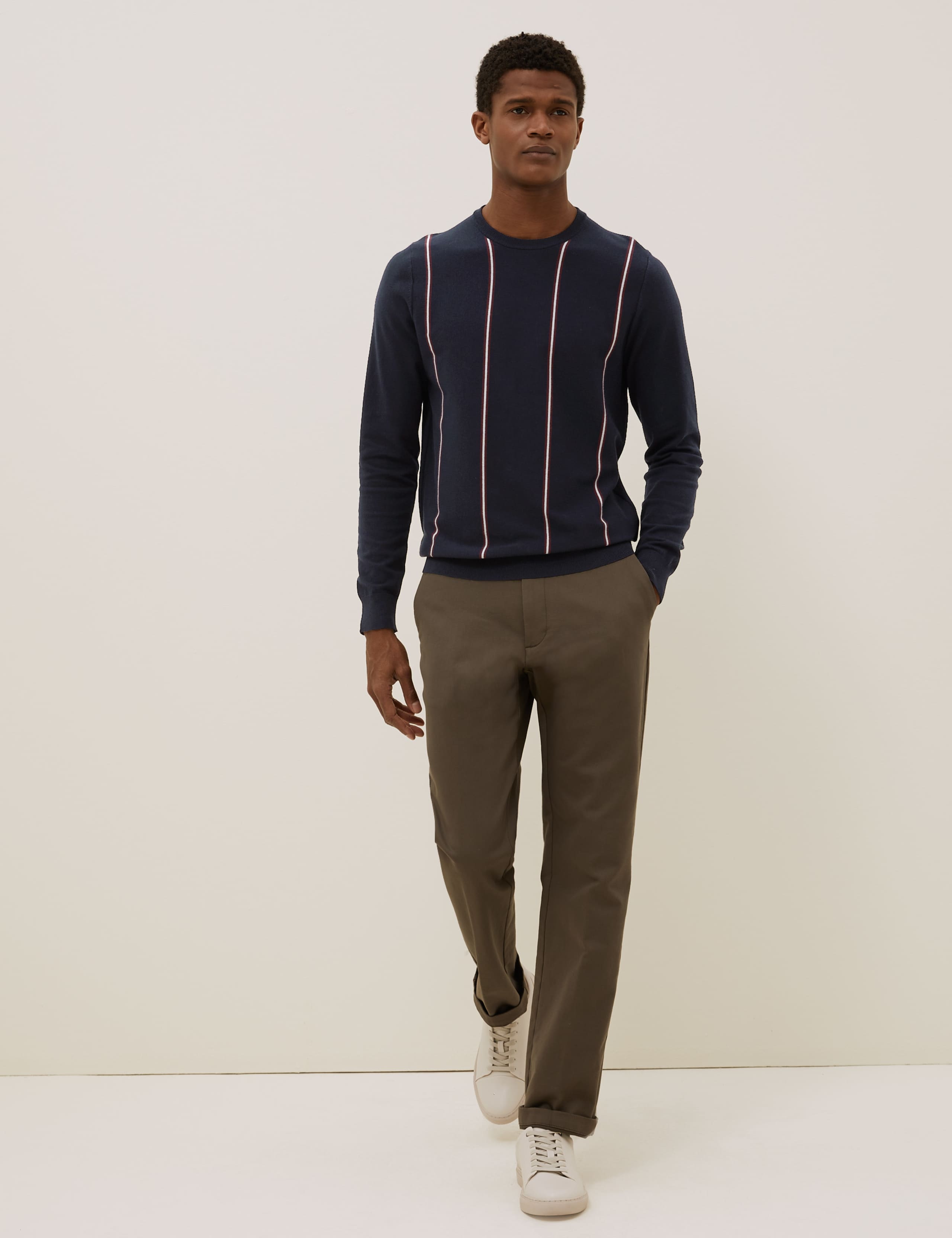 Cotton Striped Crew Neck Jumper 7 of 7