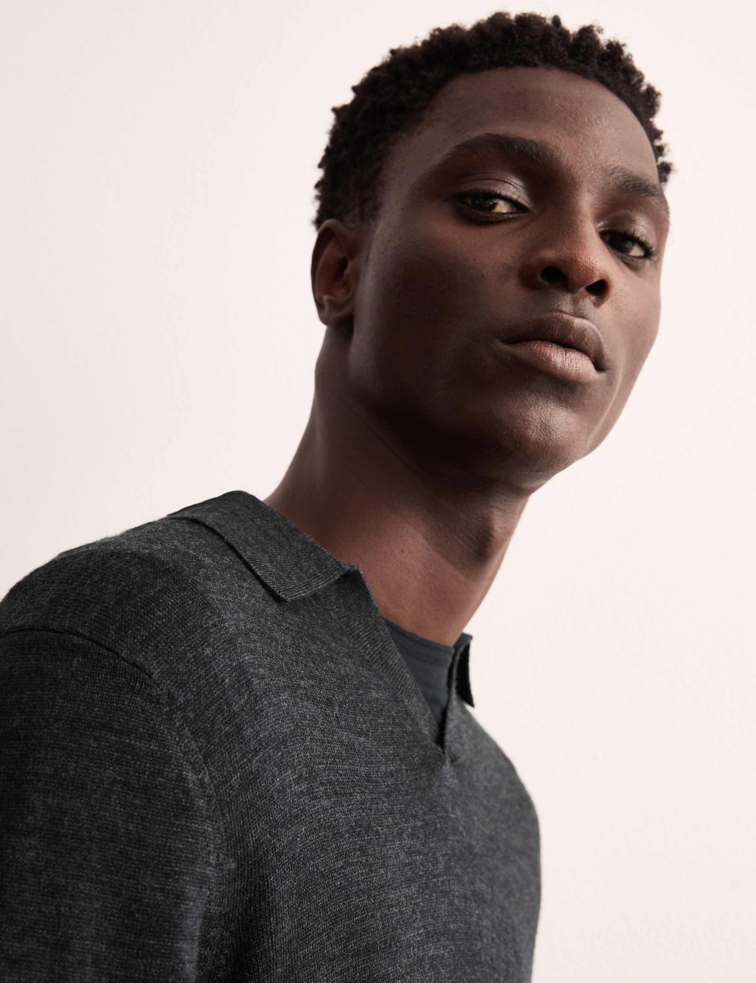Merino Wool Rich Polo Shirt with Silk 4 of 7