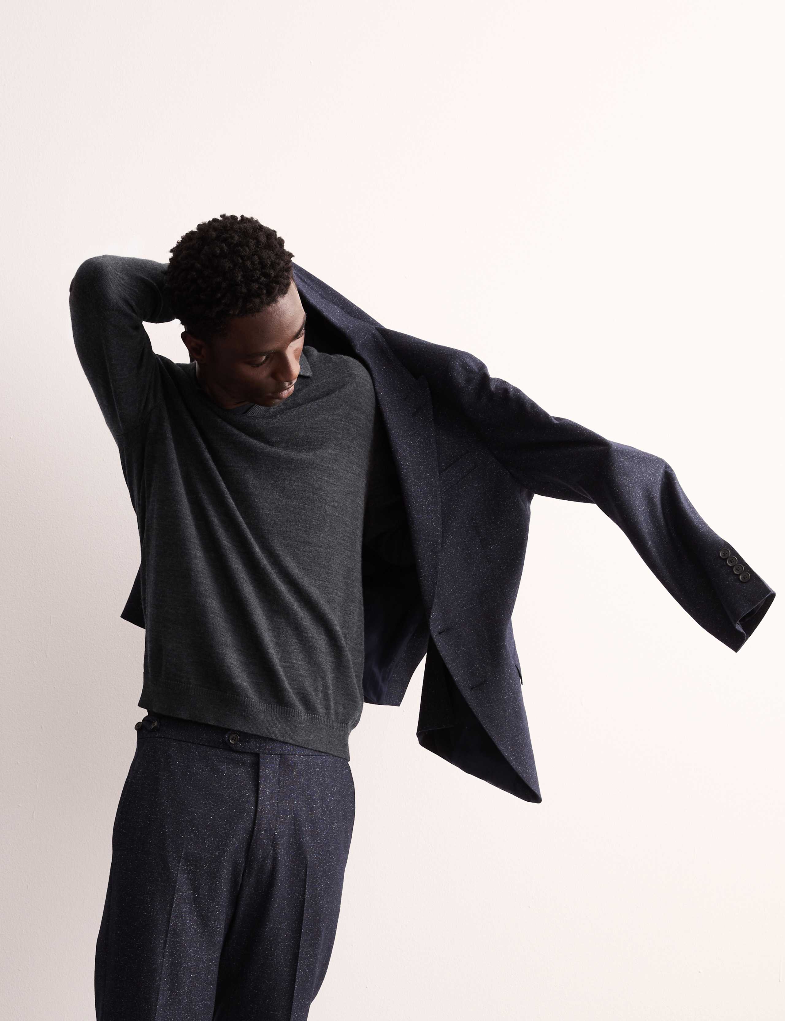 Merino Wool Rich Polo Shirt with Silk 5 of 7