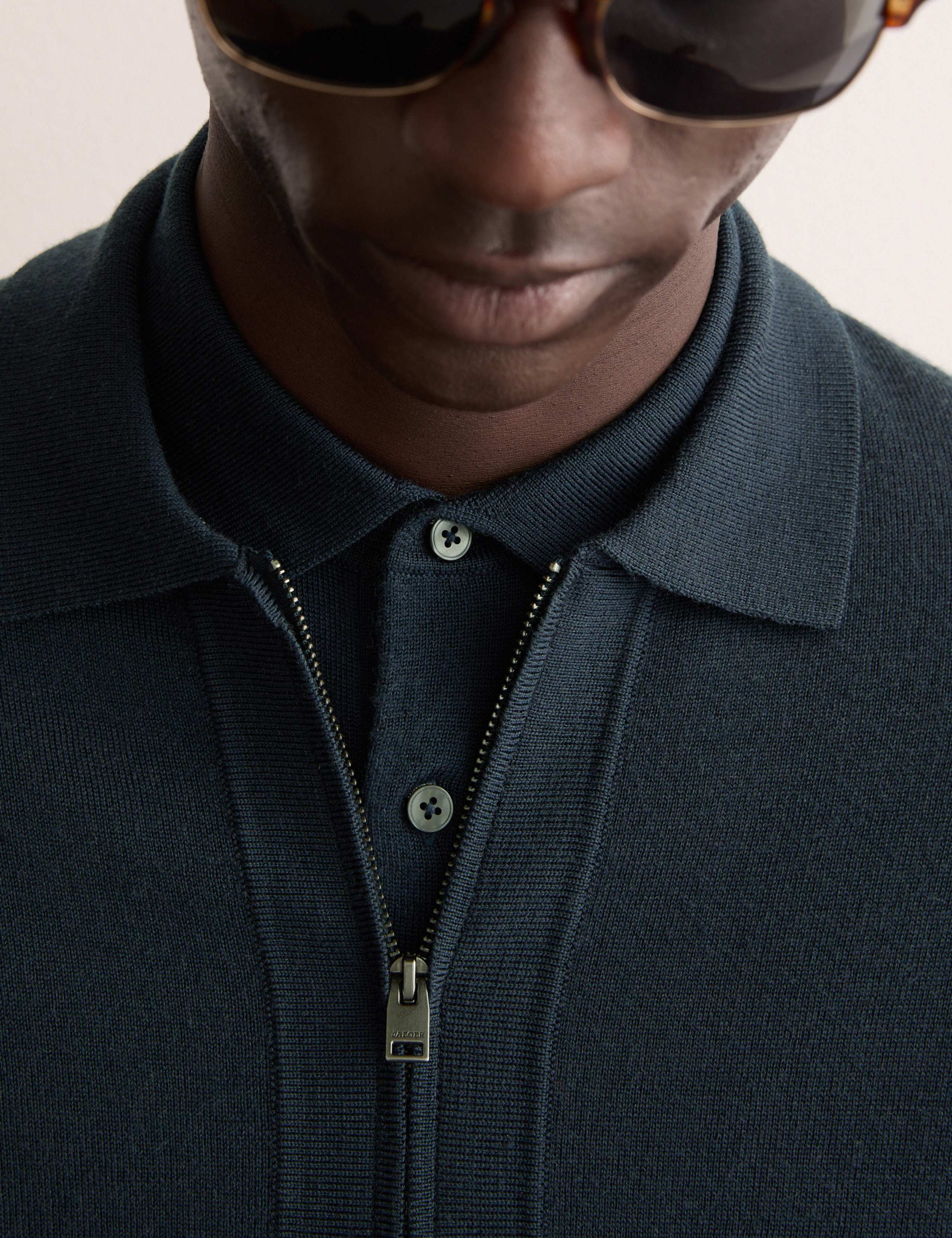 Fine Merino Wool Rich Knitted Jacket 1 of 7