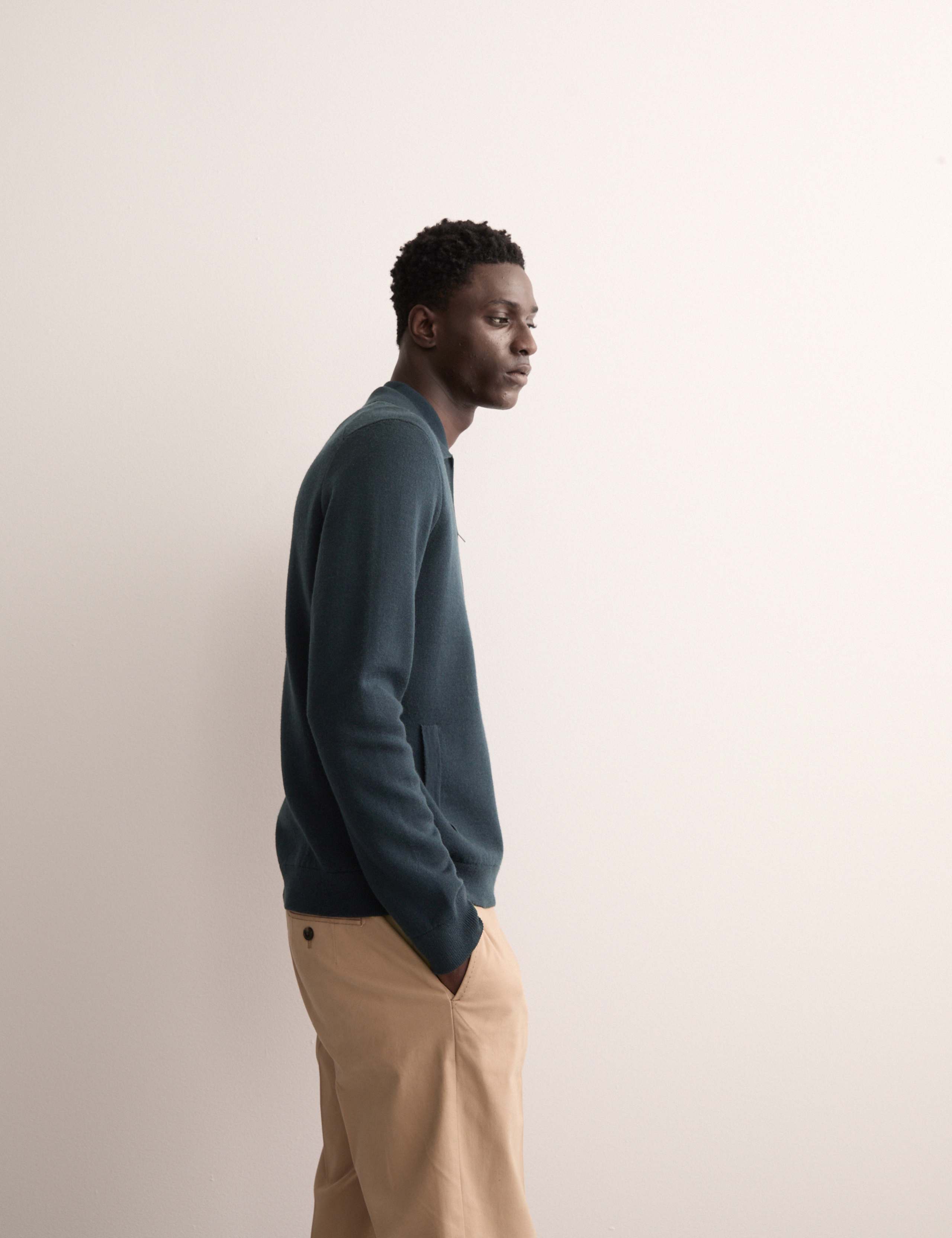 Fine Merino Wool Rich Knitted Jacket 4 of 7