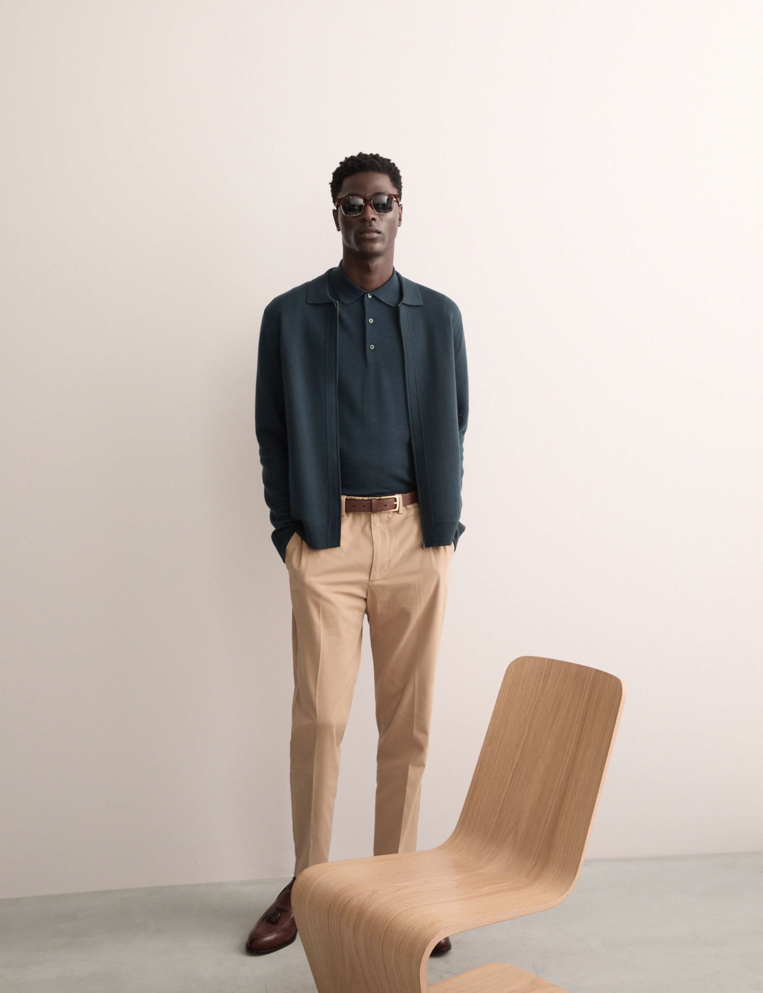 Fine Merino Wool Rich Knitted Jacket 7 of 7