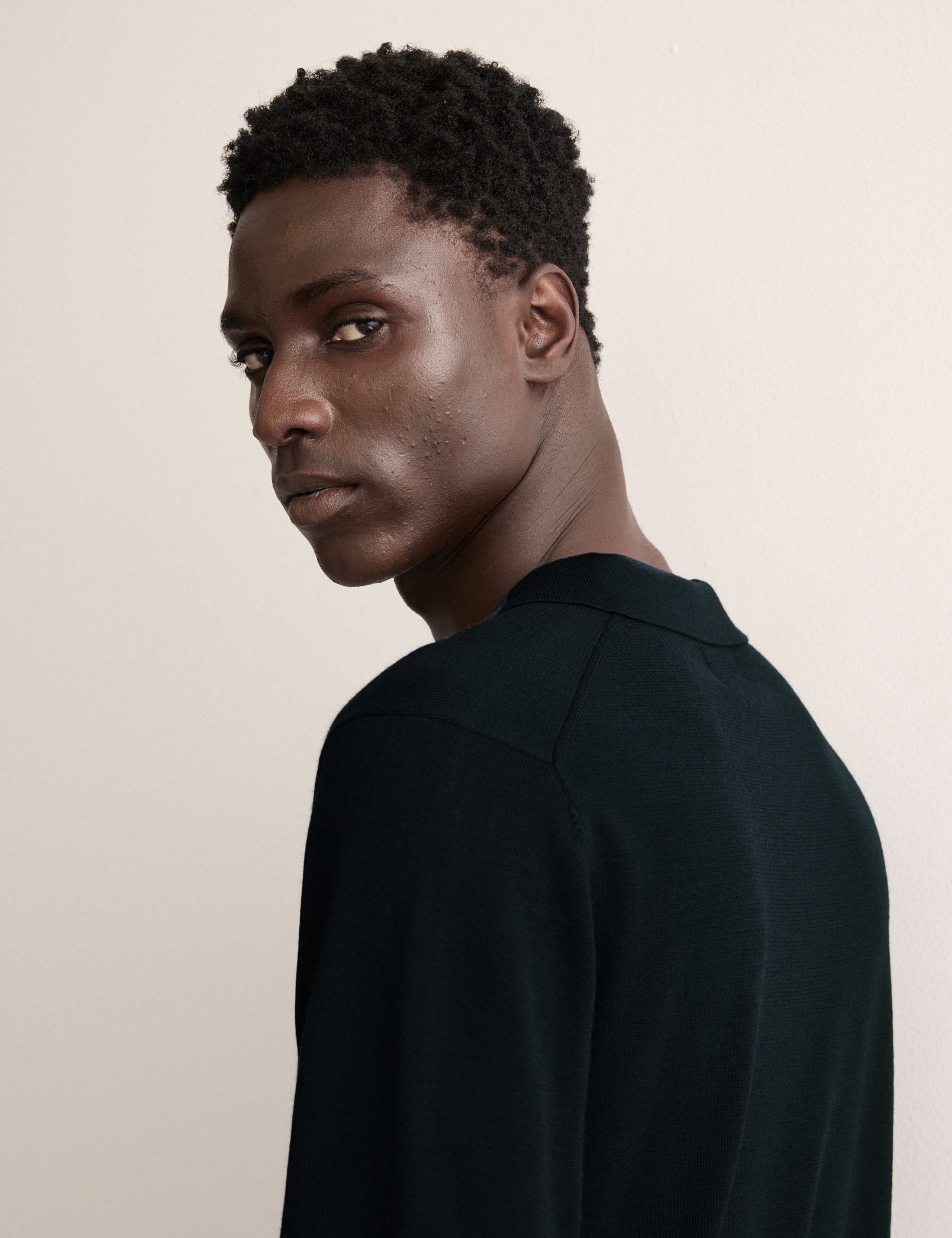 Merino Wool Rich with Silk Knitted Polo 5 of 8