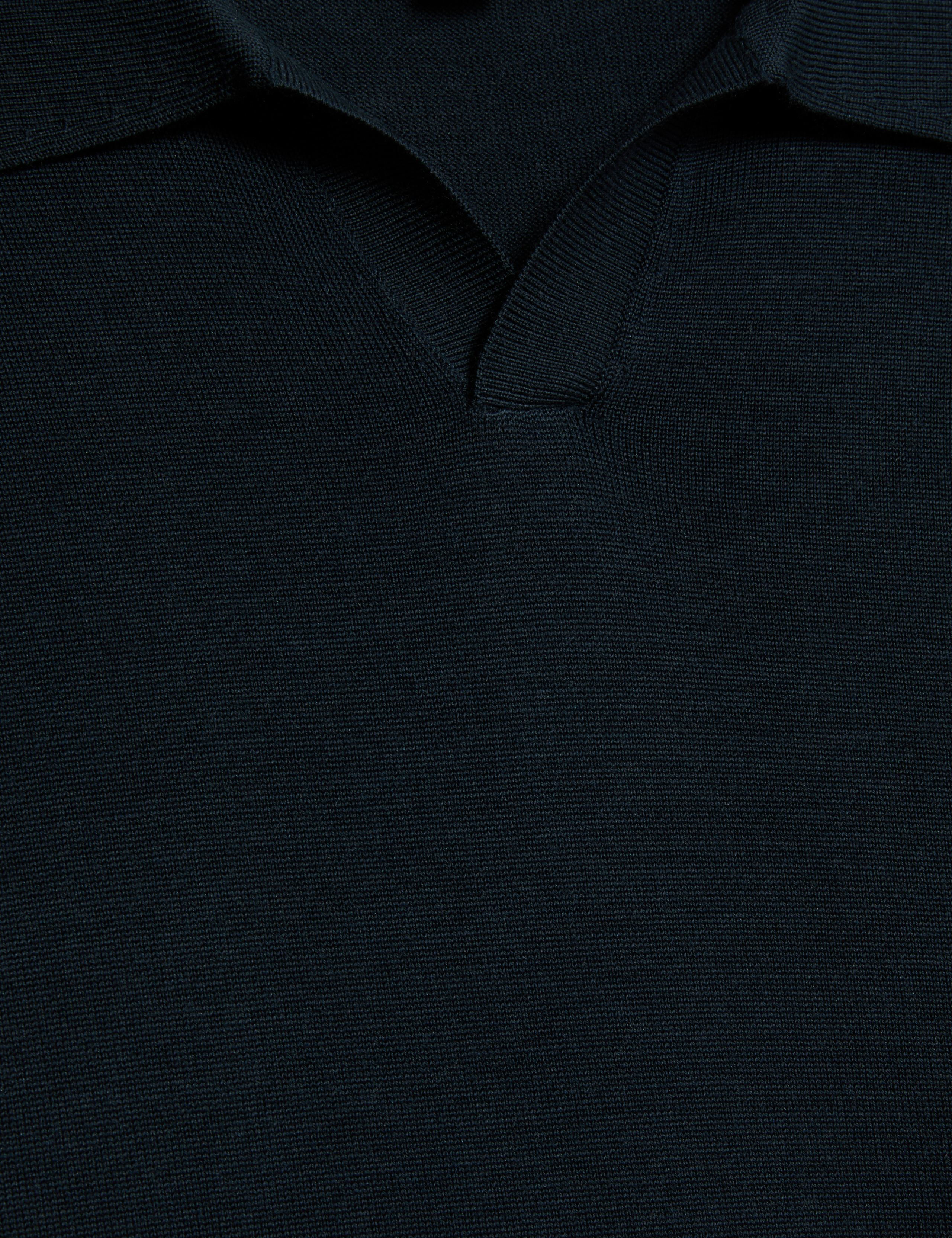 Merino Wool Rich with Silk Knitted Polo 8 of 8