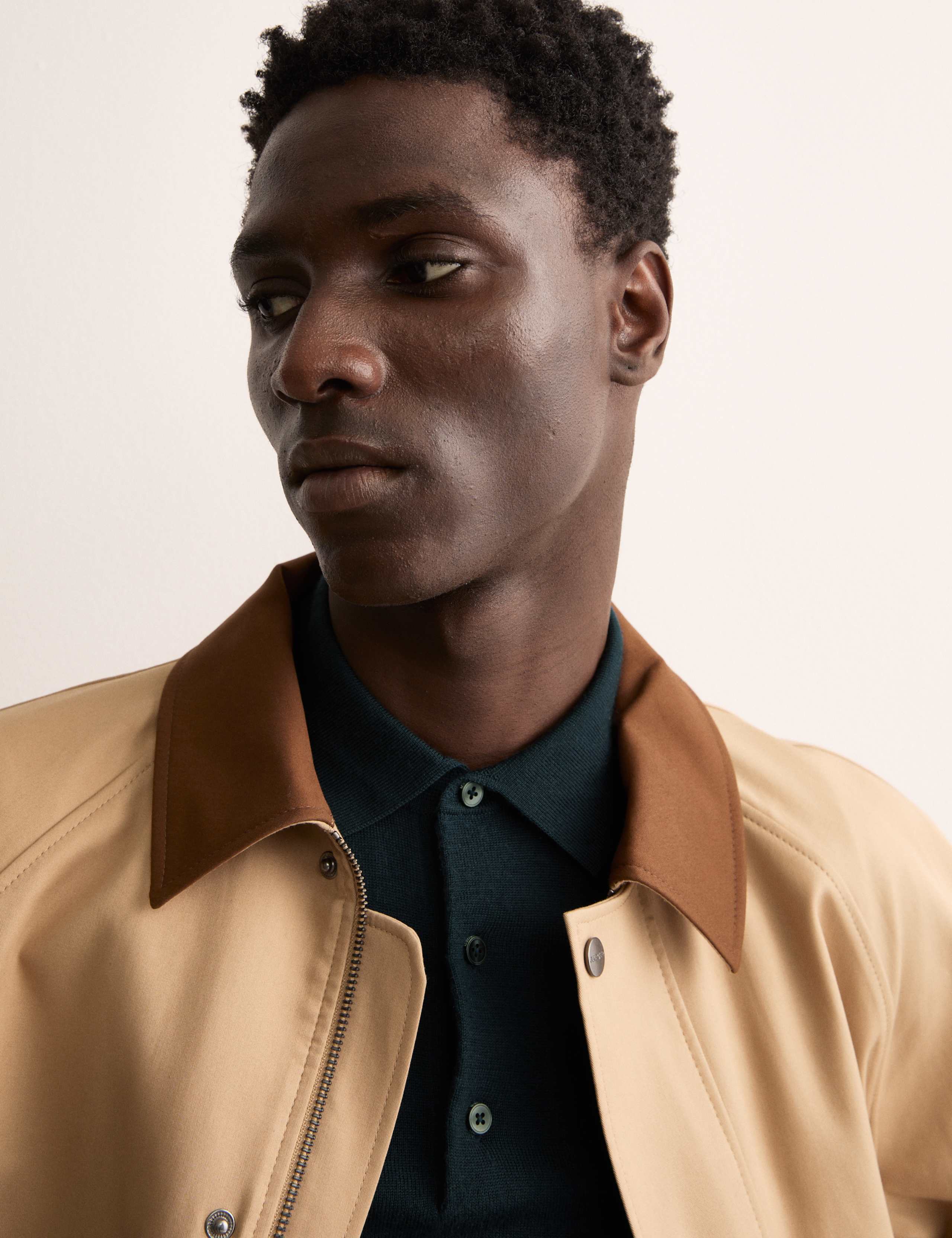 Merino Wool Rich with Silk Knitted Polo Shirt 3 of 8