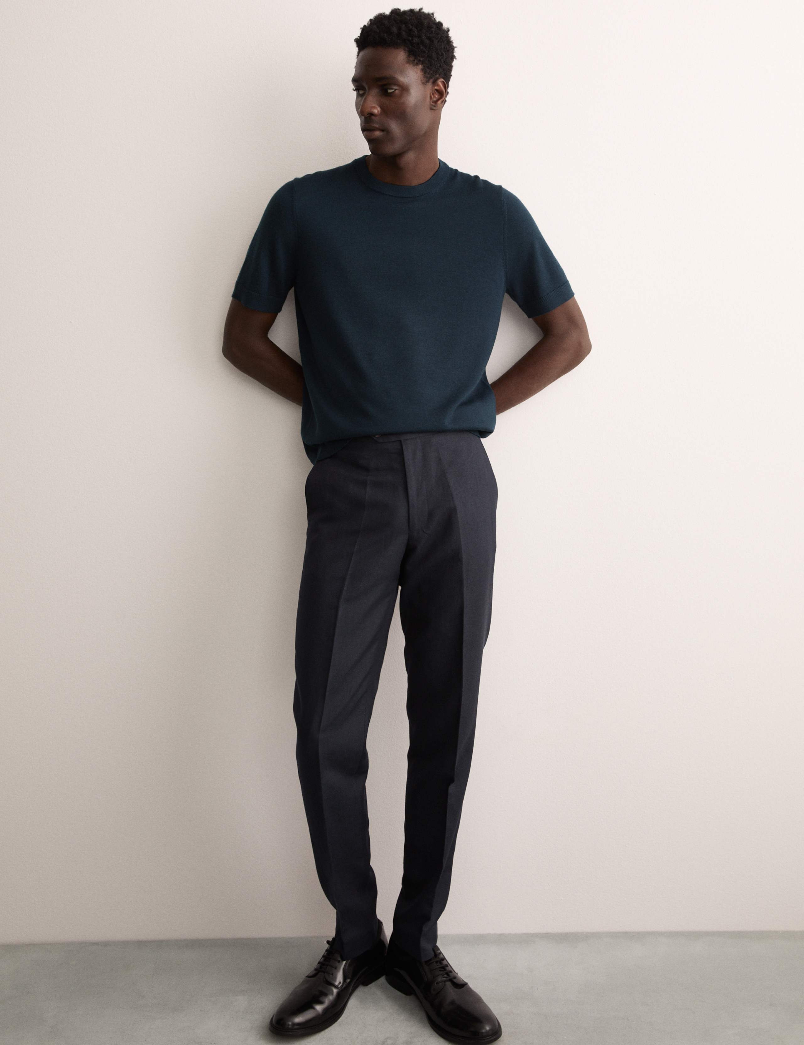 Merino Wool Rich Knitted T-Shirt with Silk 4 of 7