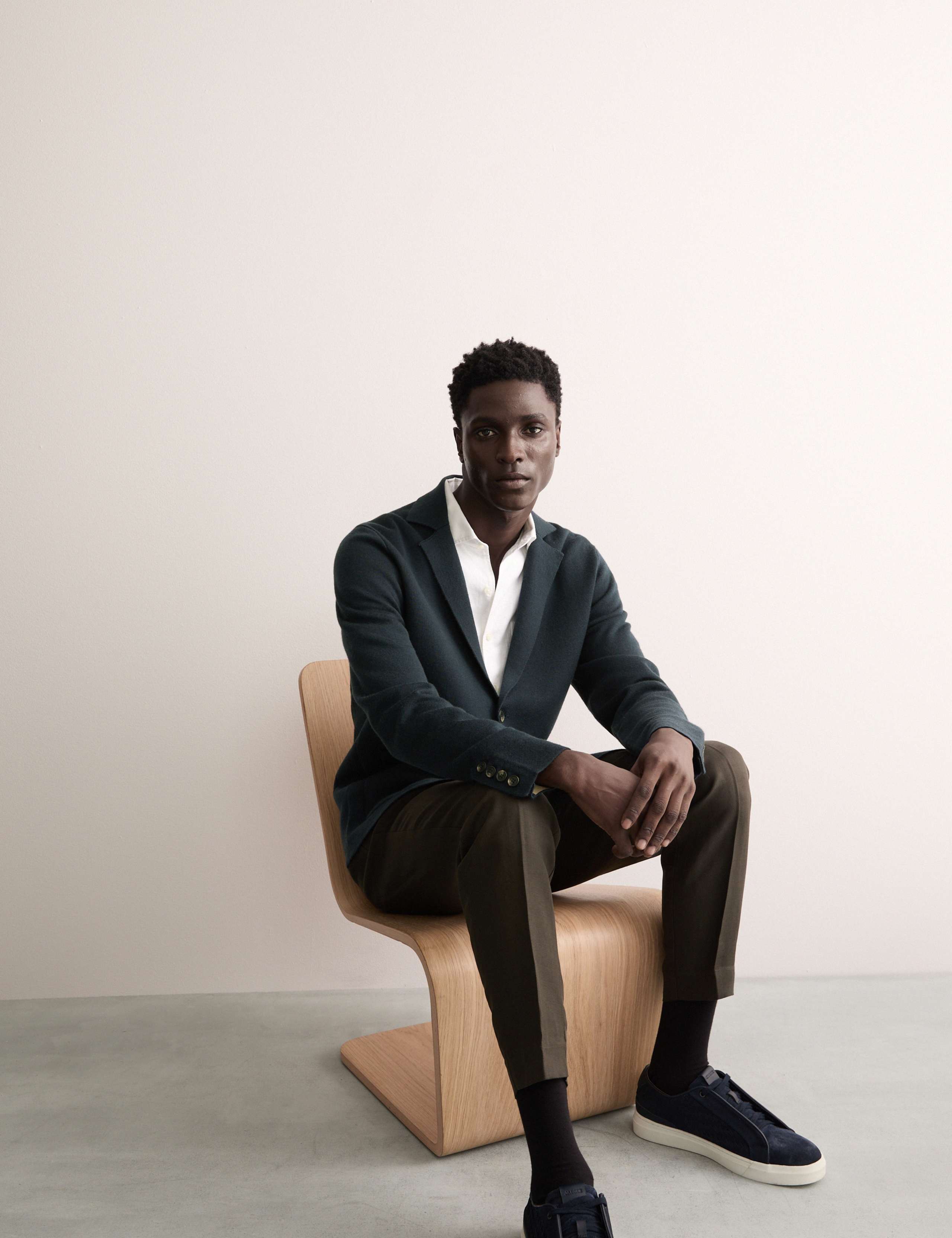 Pure Extra Fine Merino Wool Knitted Jacket 5 of 8