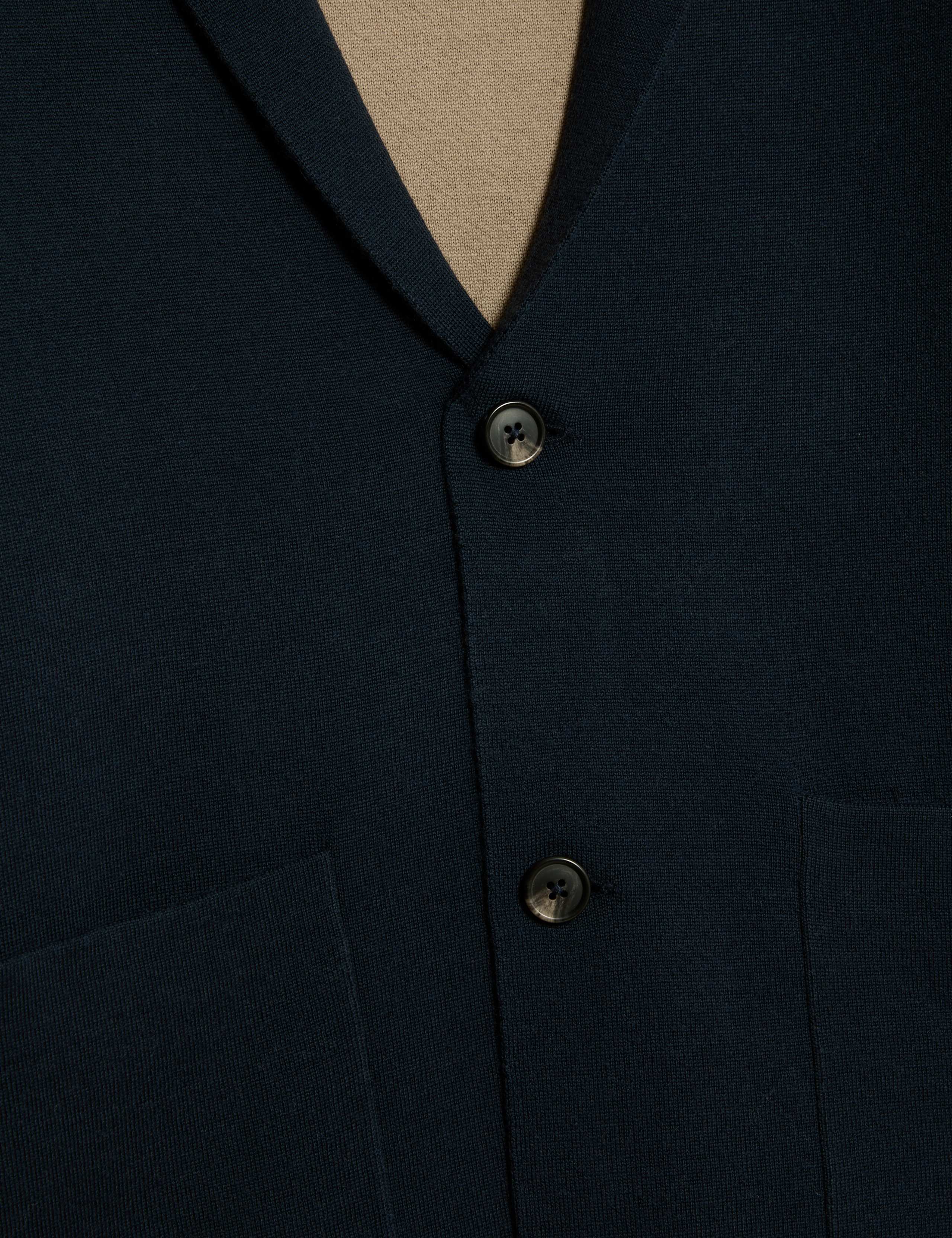 Pure Extra Fine Merino Wool Knitted Jacket 8 of 8