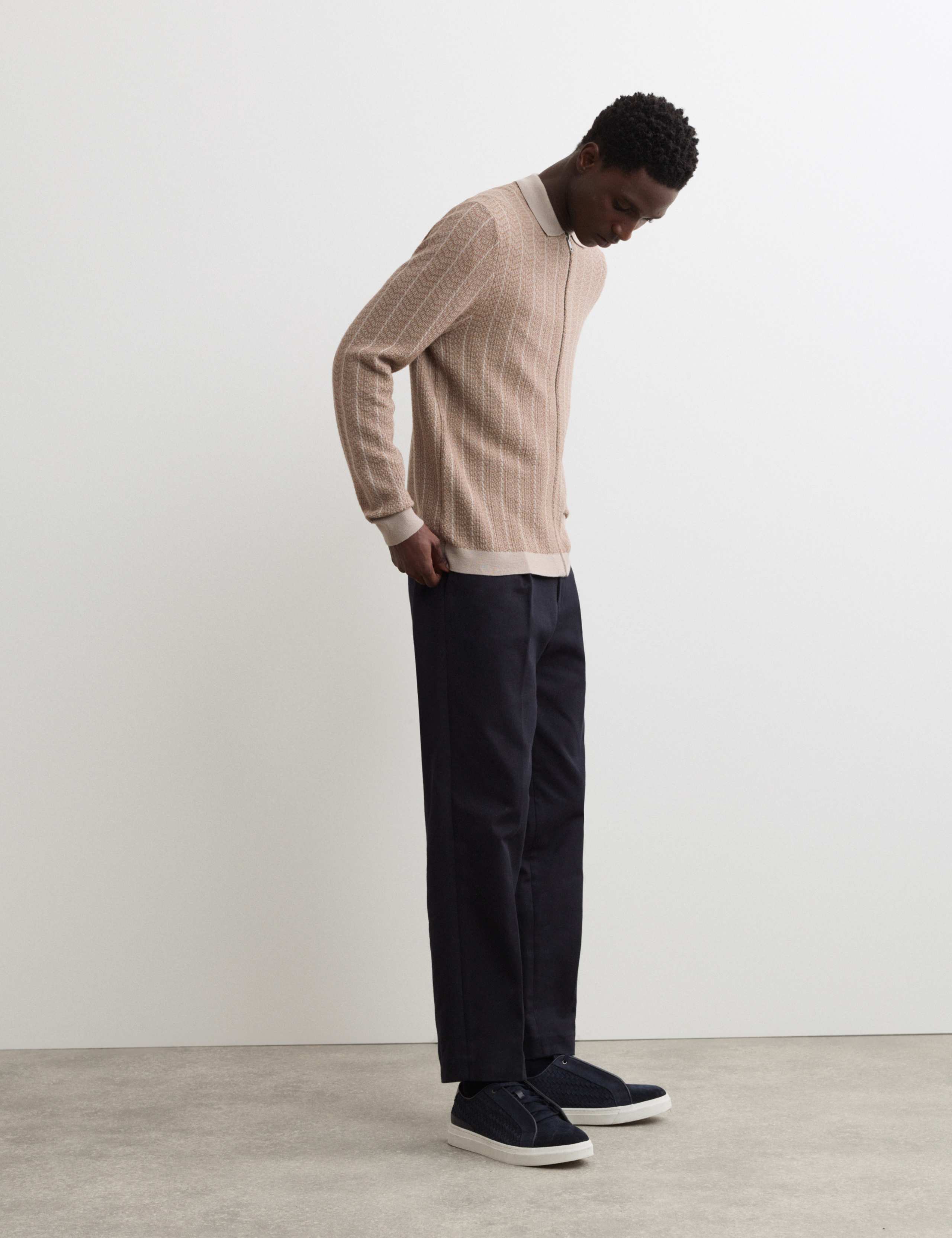 Pure Extra Fine Merino Wool Knitted Jacket 6 of 7