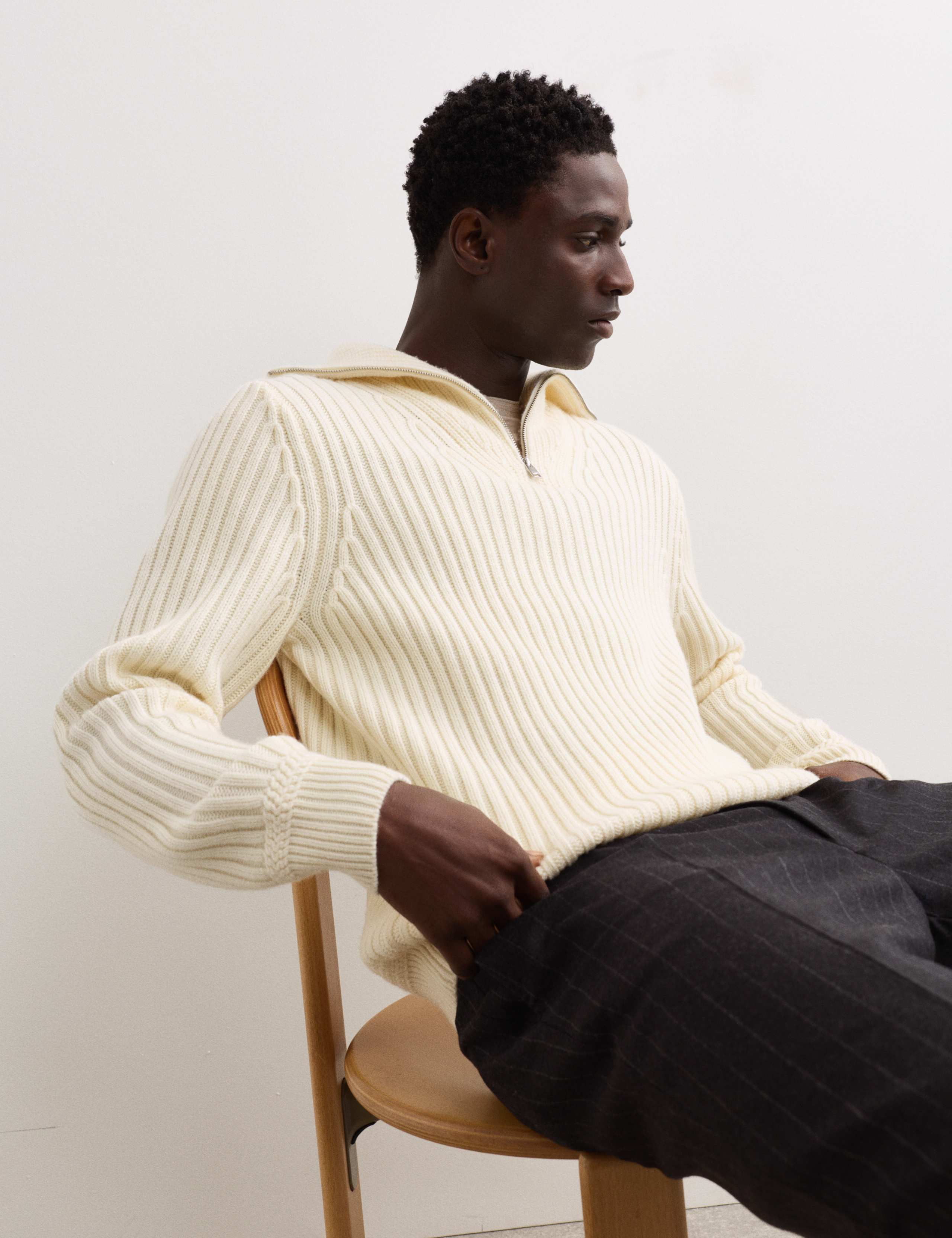 Pure Lambswool Half Zip Jumper 6 of 8