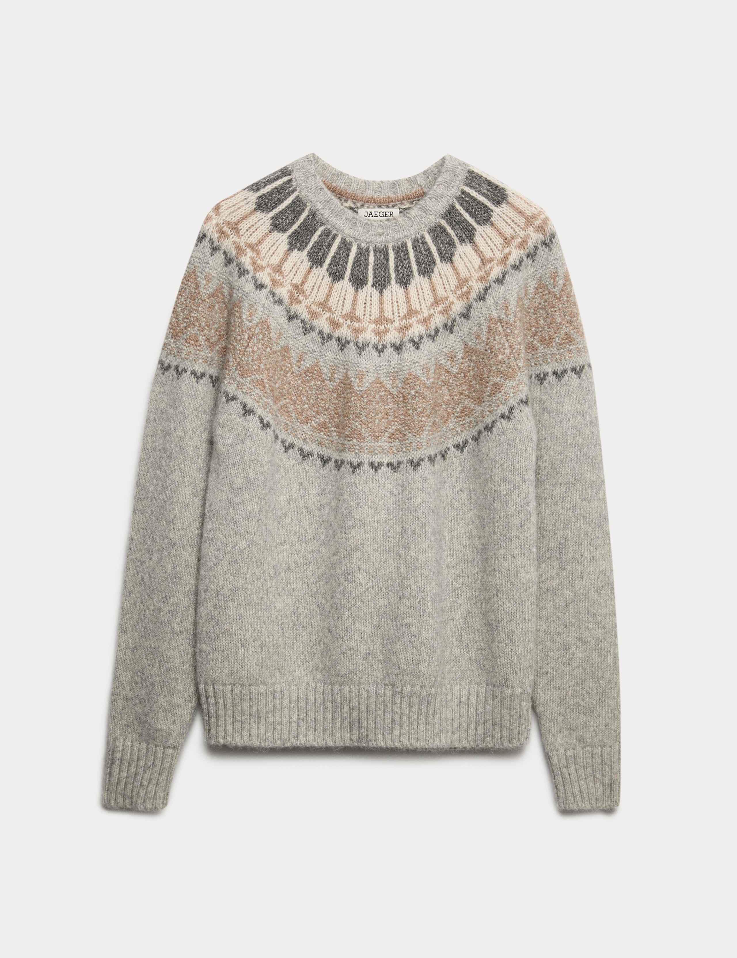 Alpaca Rich Fair Isle Crew Neck Jumper 2 of 8