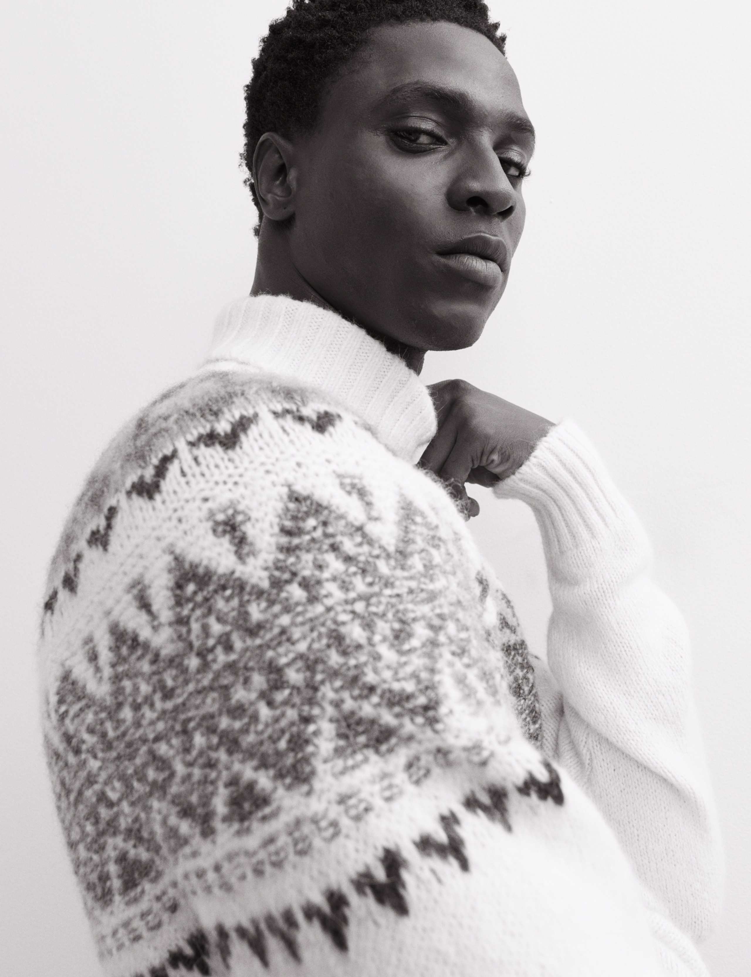 Alpaca Blend Fair Isle Roll Neck Knitted Jumper 5 of 7