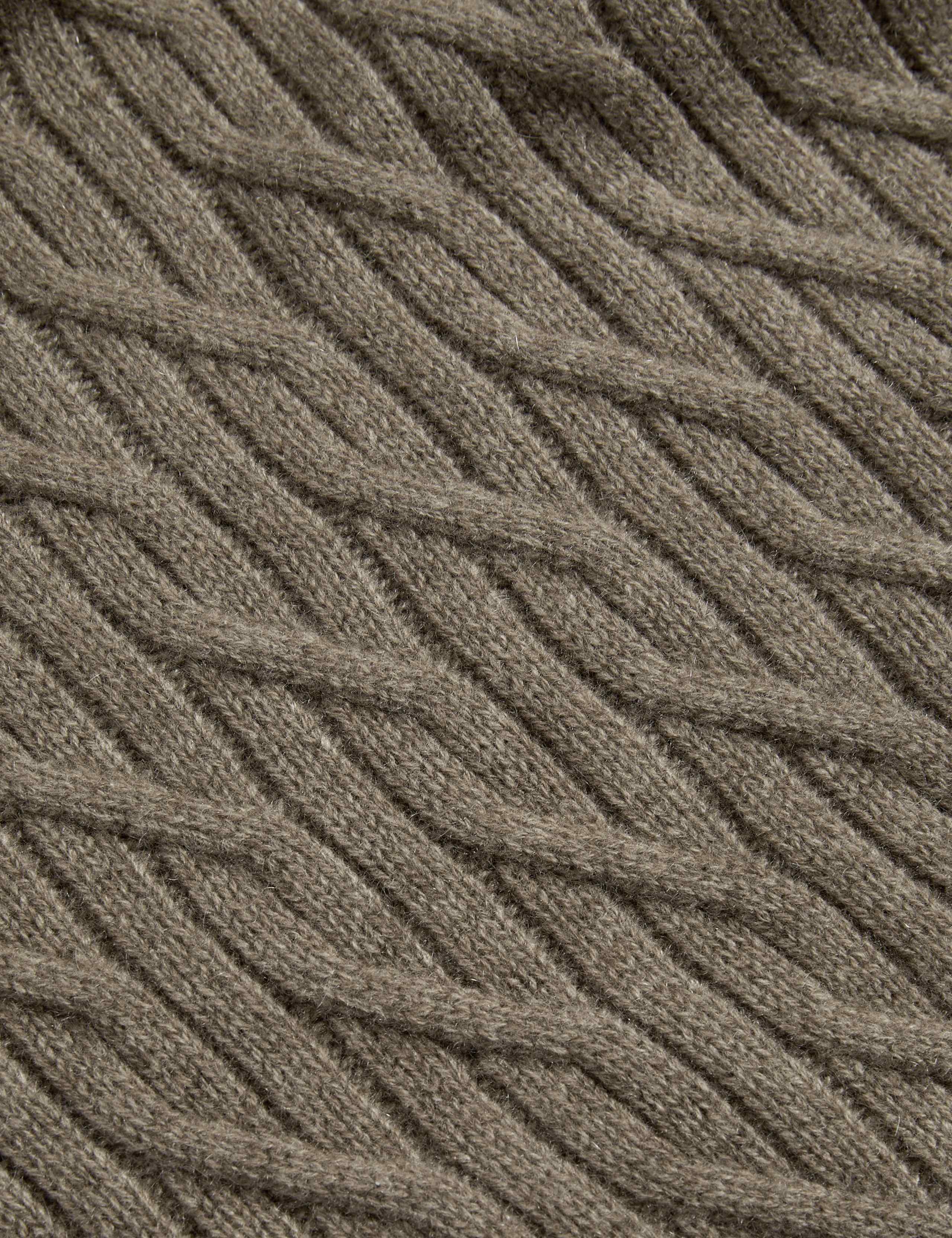 Pure Cashmere Diagonal Roll Neck Jumper 8 of 8