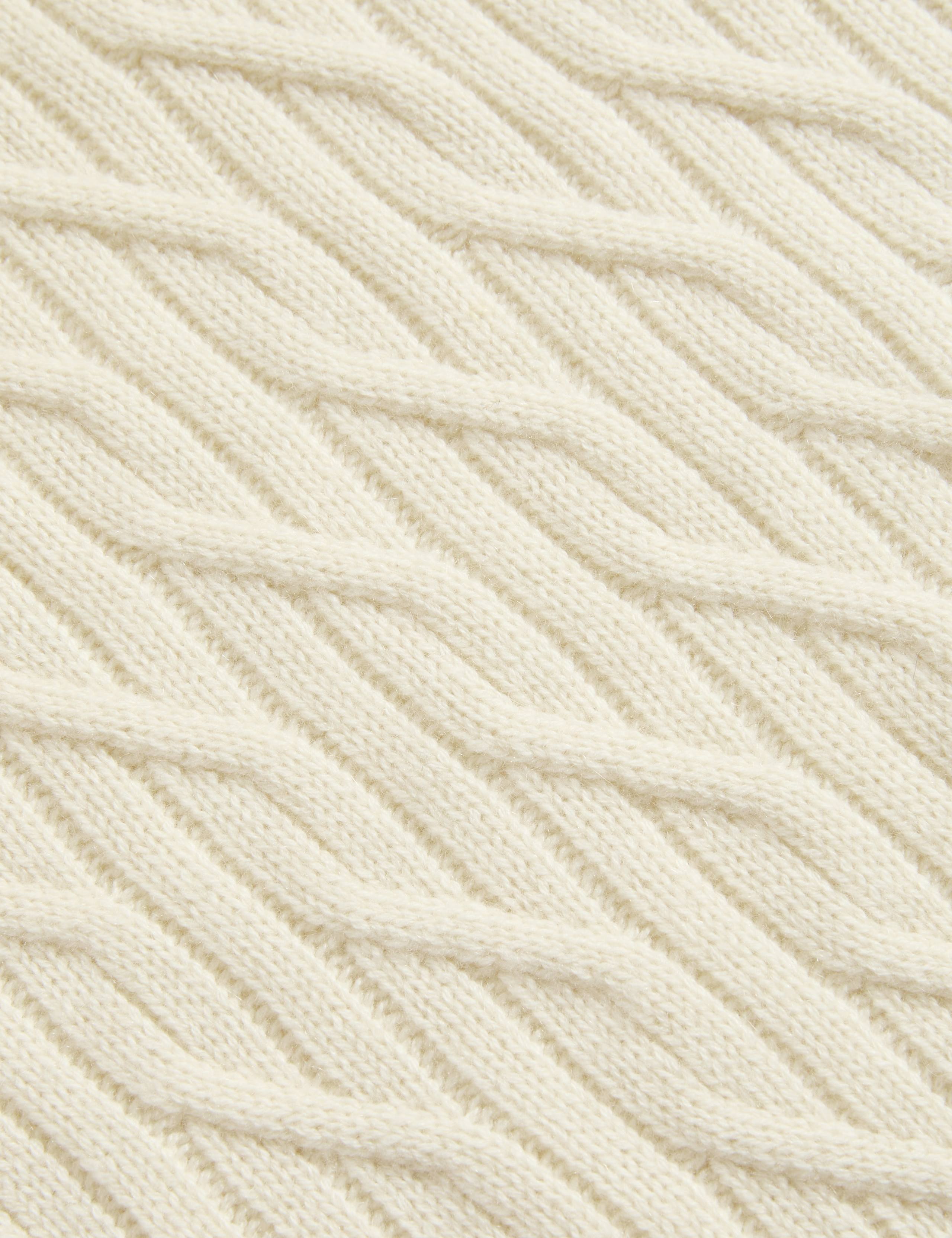 Pure Cashmere Diagonal Roll Neck Jumper 8 of 8