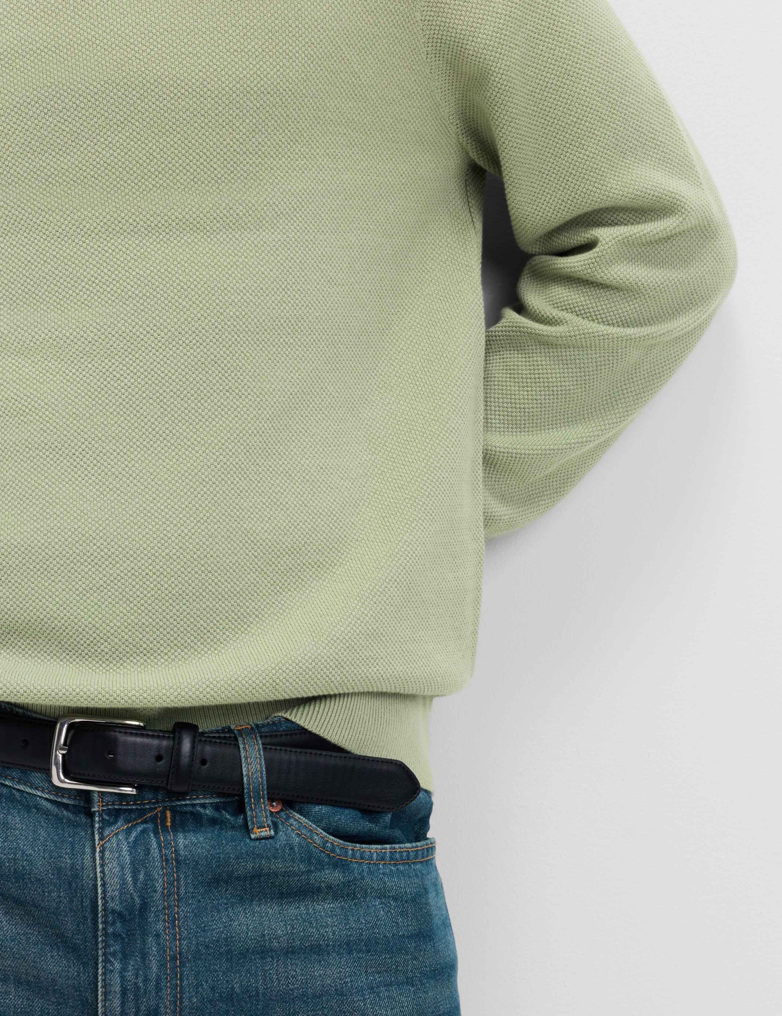 Pure Cotton Textured Crew Neck Jumper 3 of 6