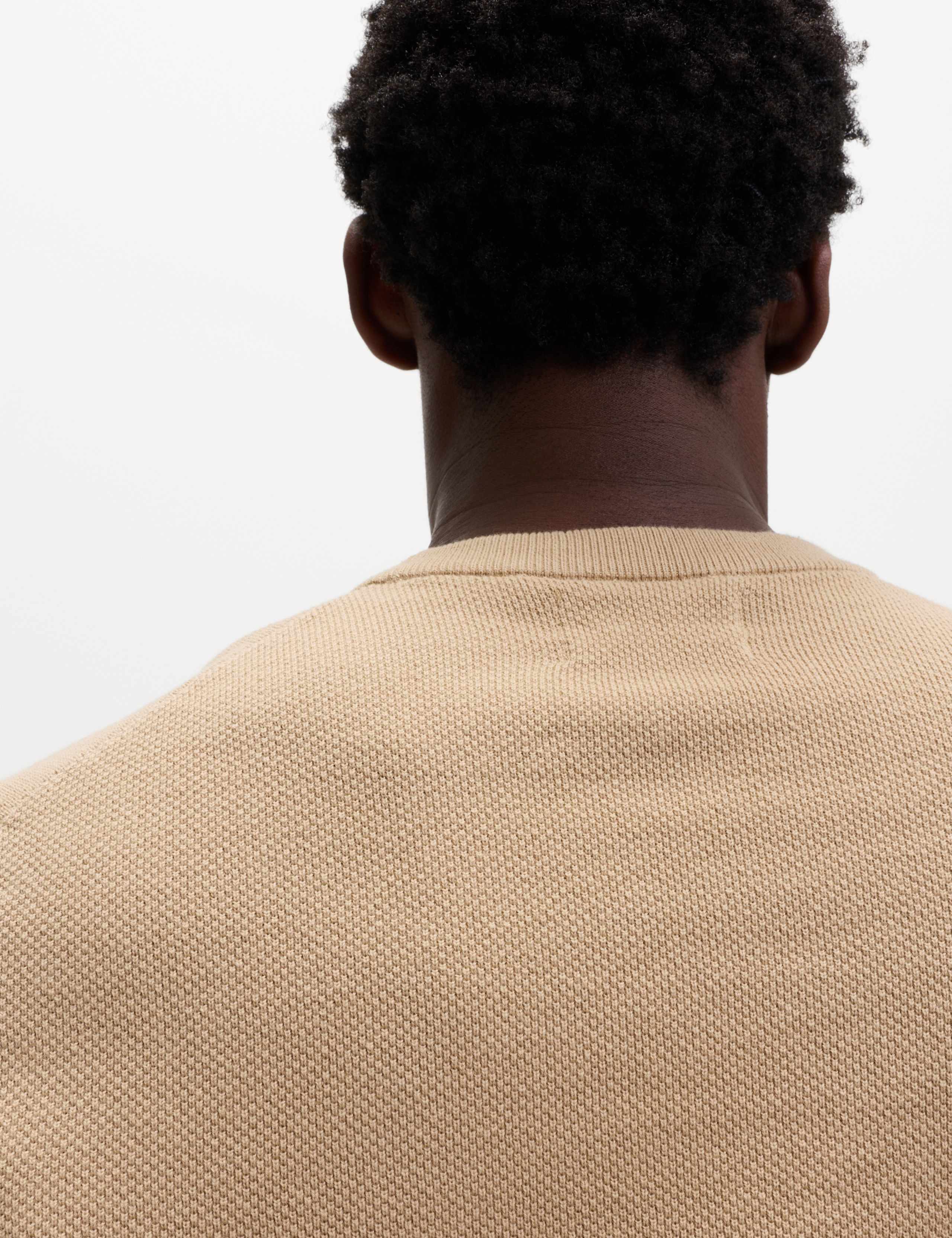 Pure Cotton Textured Crew Neck Jumper 6 of 6