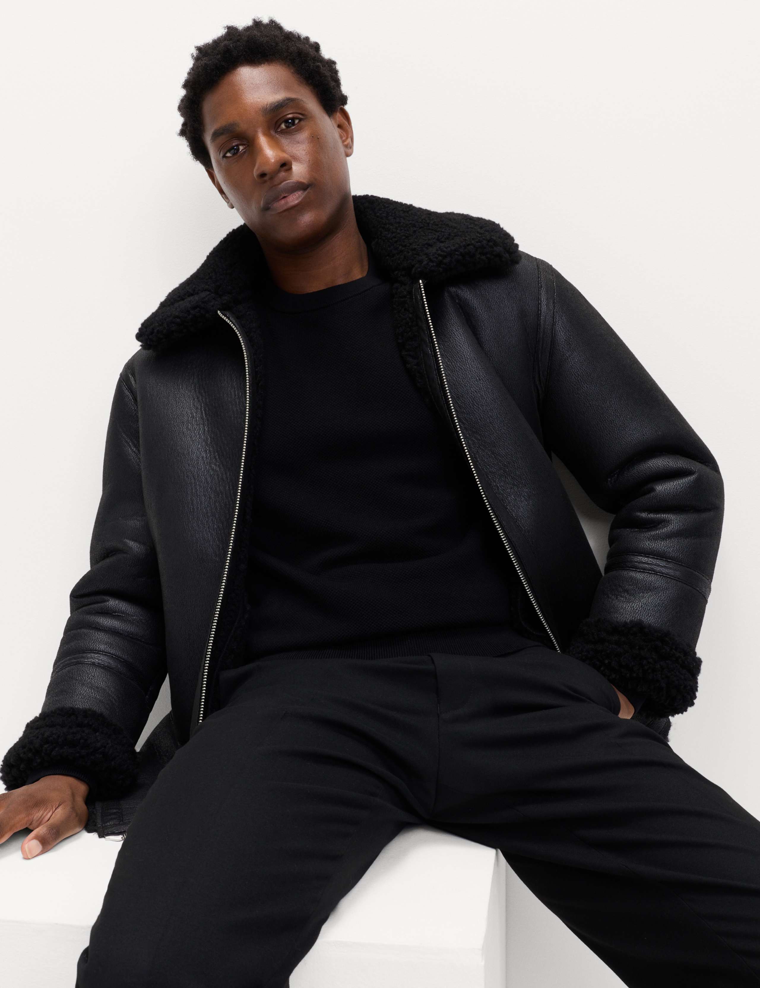 Pure Cotton Textured Crew Neck Jumper 5 of 6