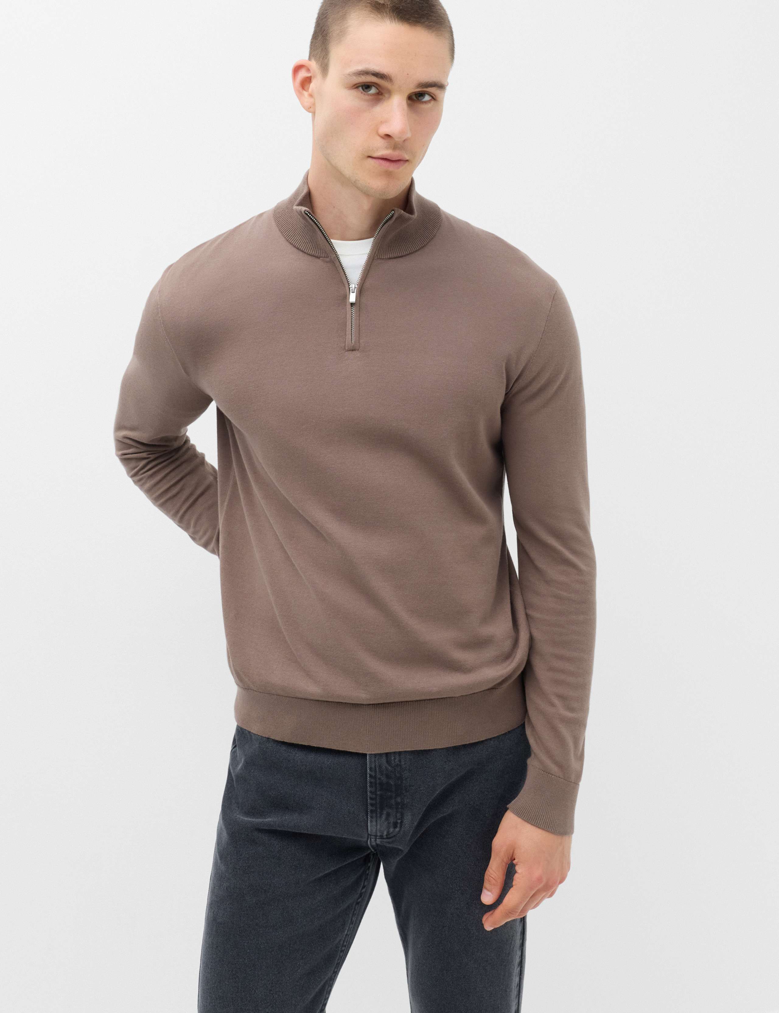 Pure Cotton Half Zip Jumper 6 of 6