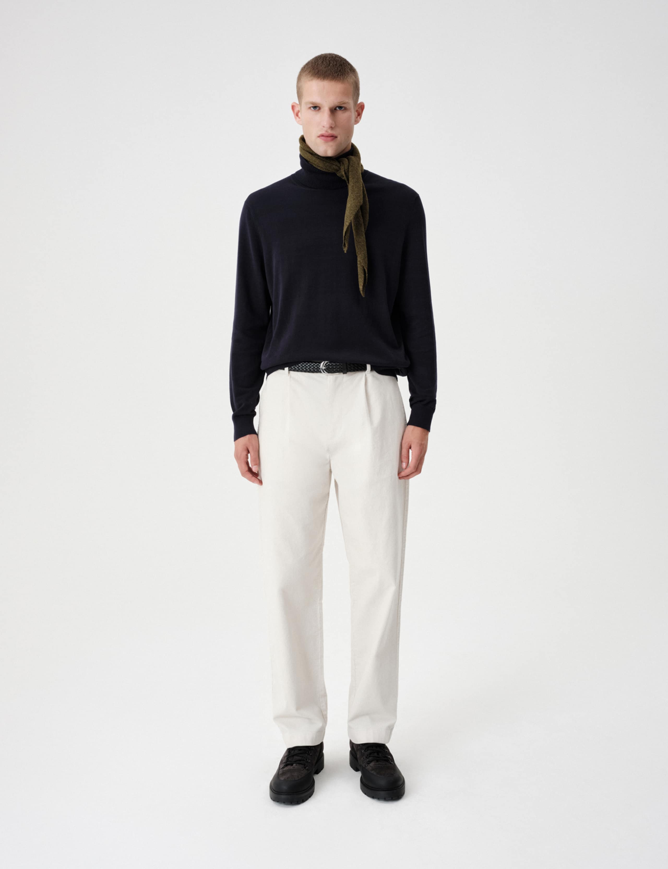 Pure Cotton Roll Neck Jumper 1 of 7