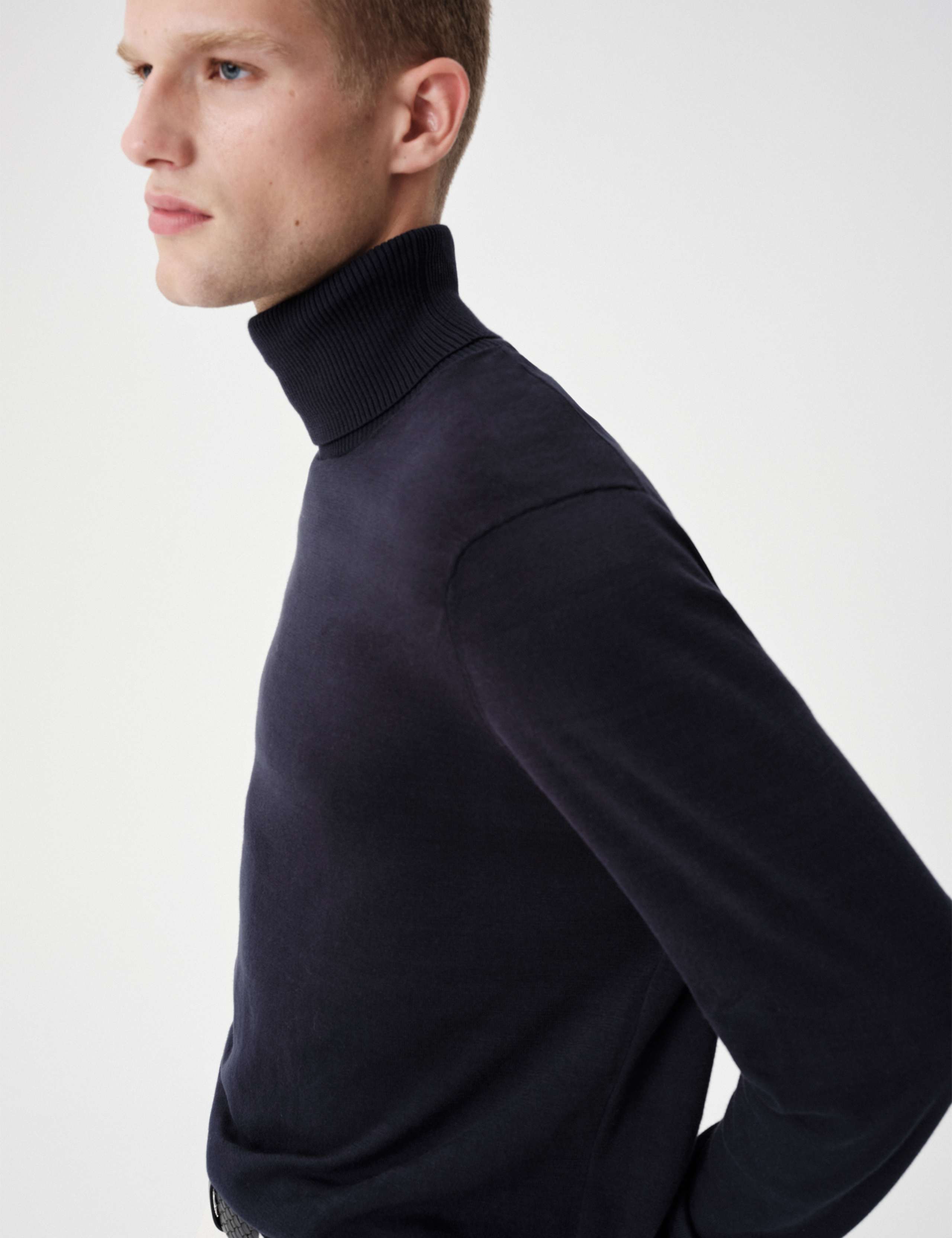Pure Cotton Roll Neck Jumper 5 of 7
