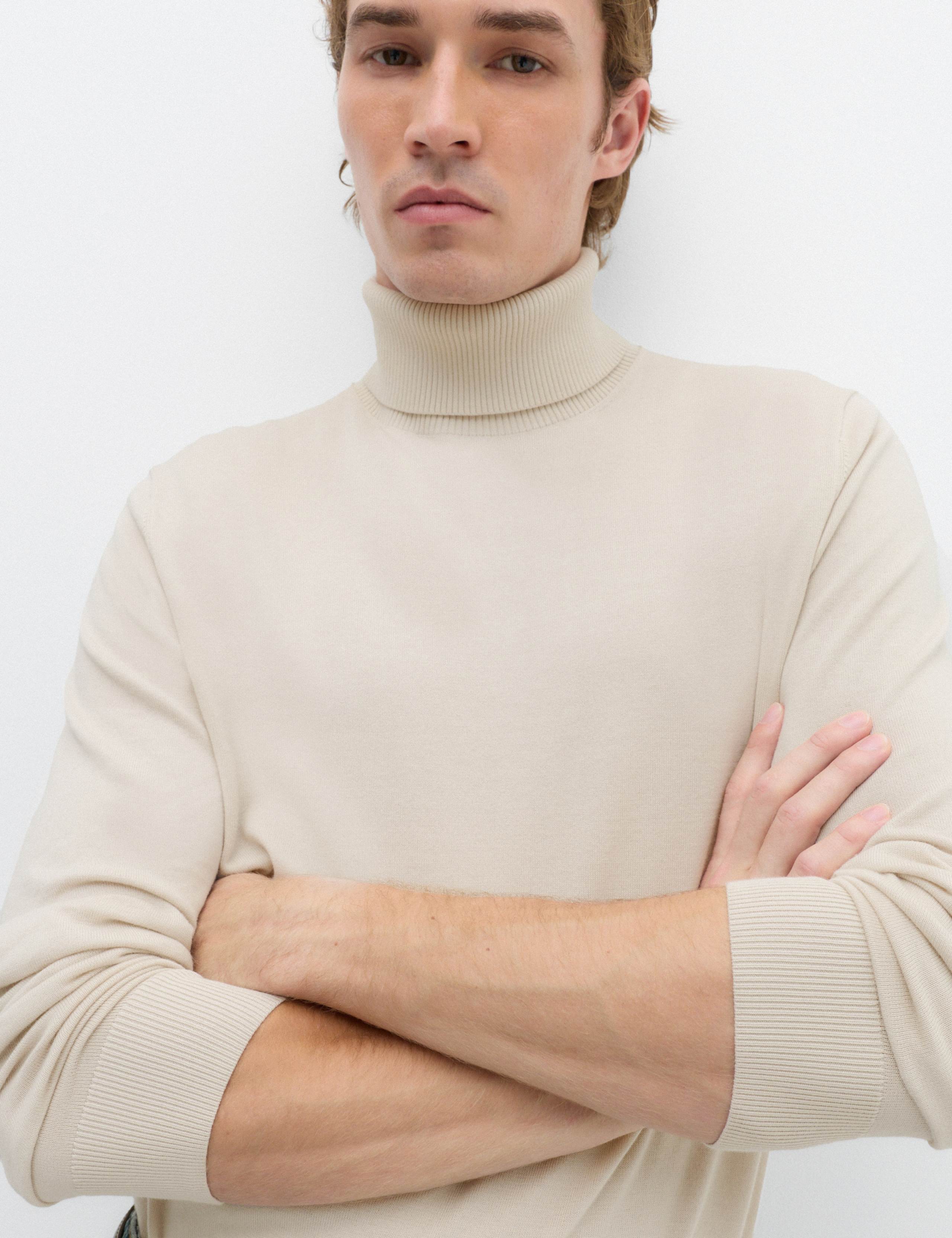 Pure Cotton Roll Neck Jumper 4 of 7