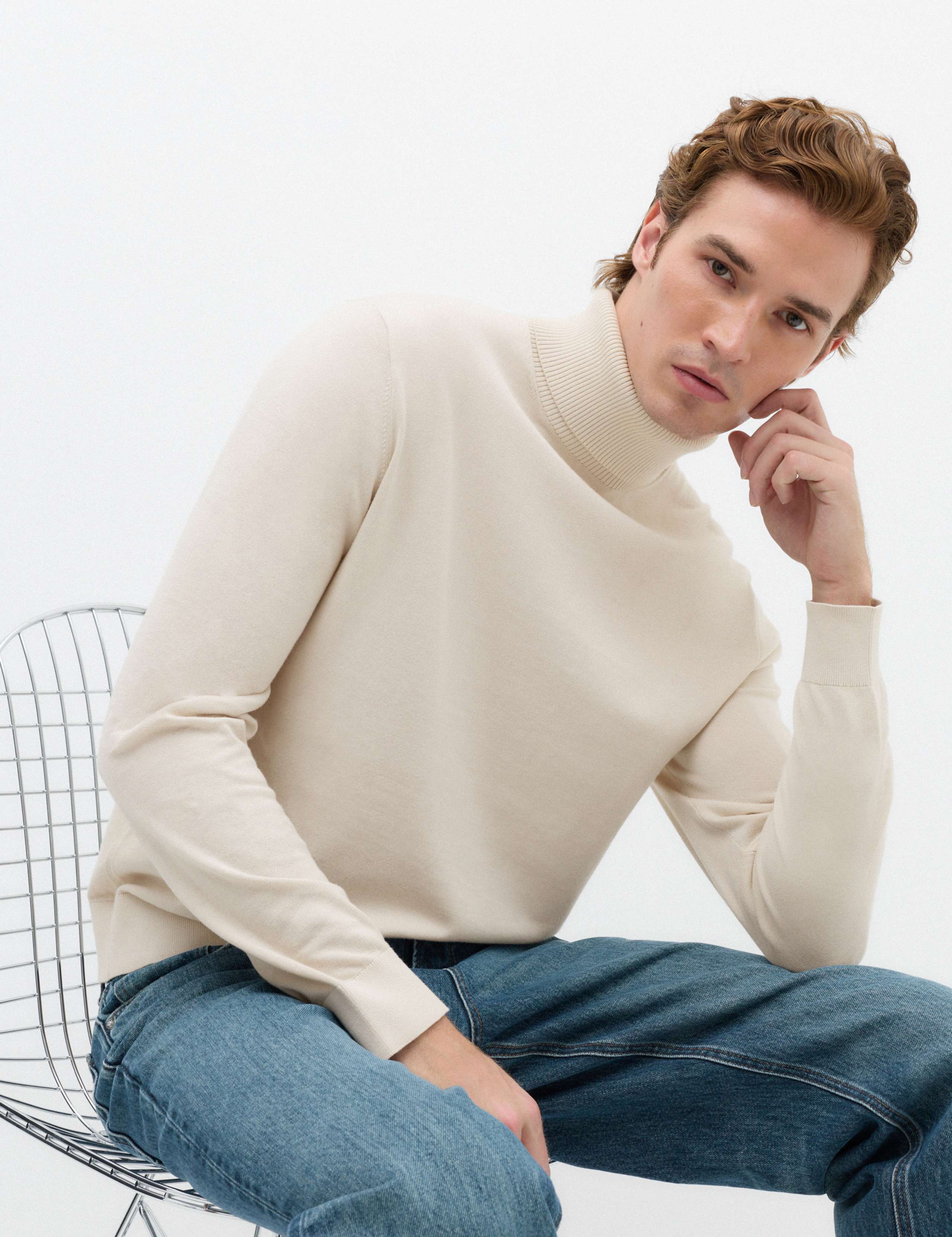 Pure Cotton Roll Neck Jumper 7 of 7