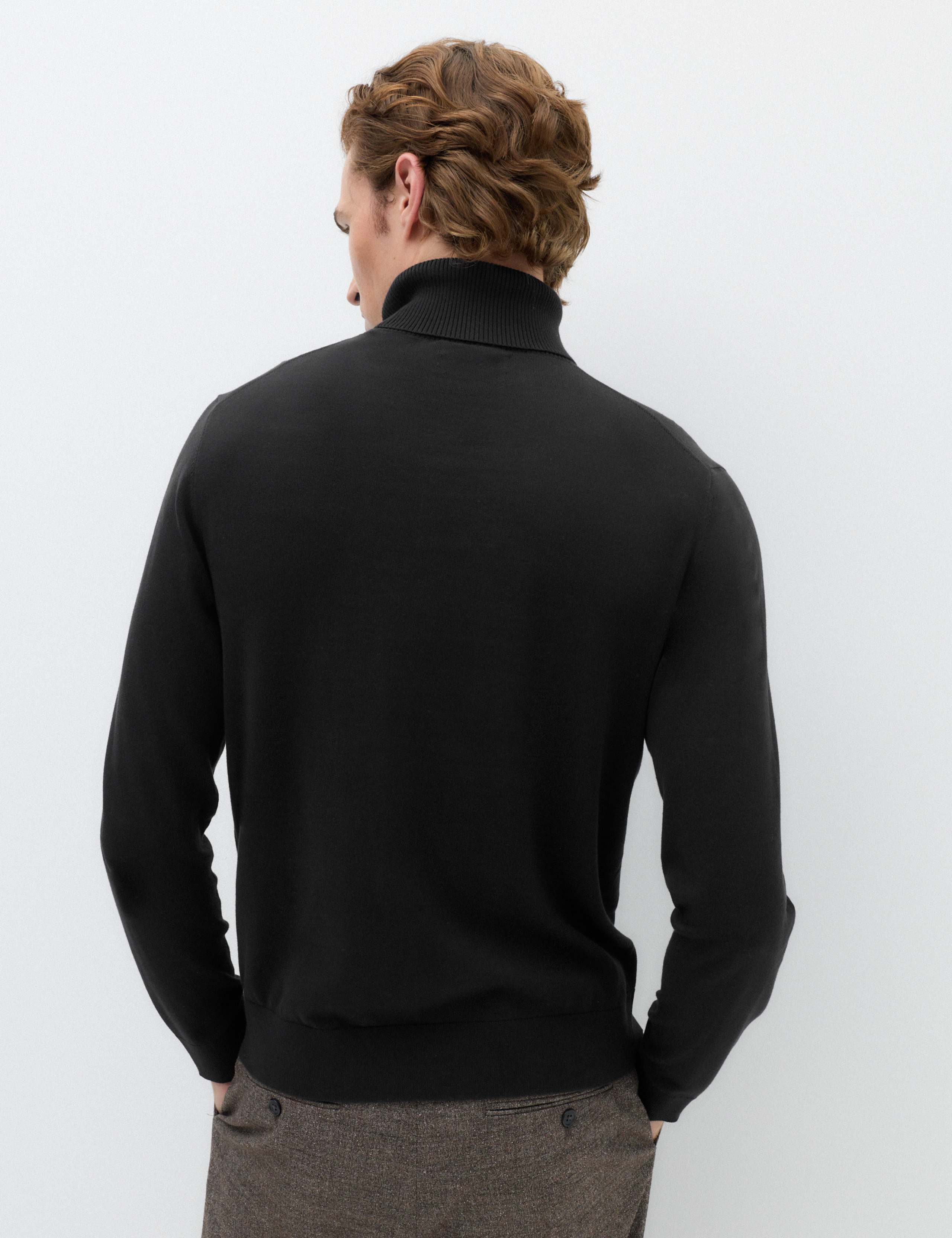 Pure Cotton Roll Neck Jumper 5 of 7