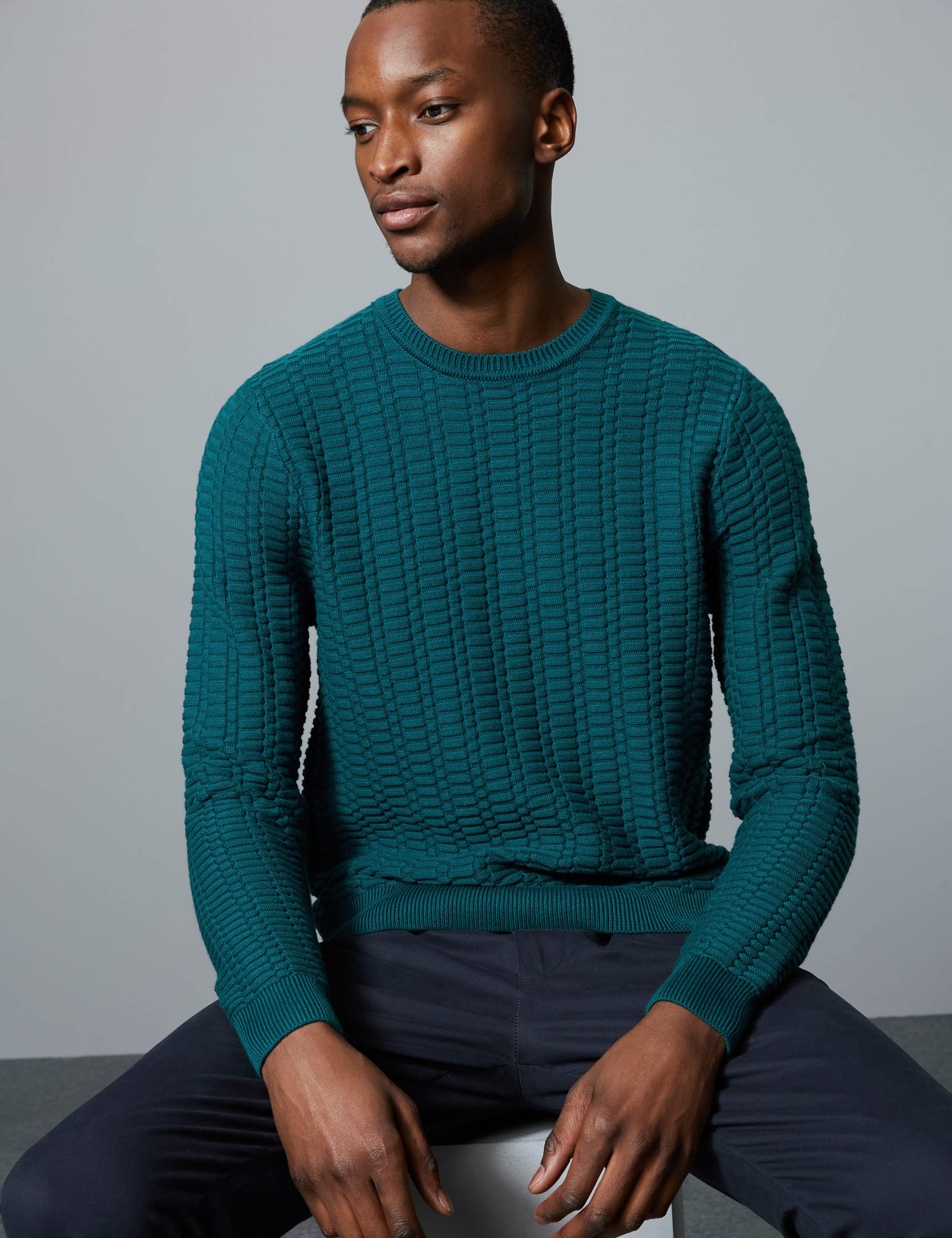 Supima® Cotton Rich Laddered Jumper 1 of 4