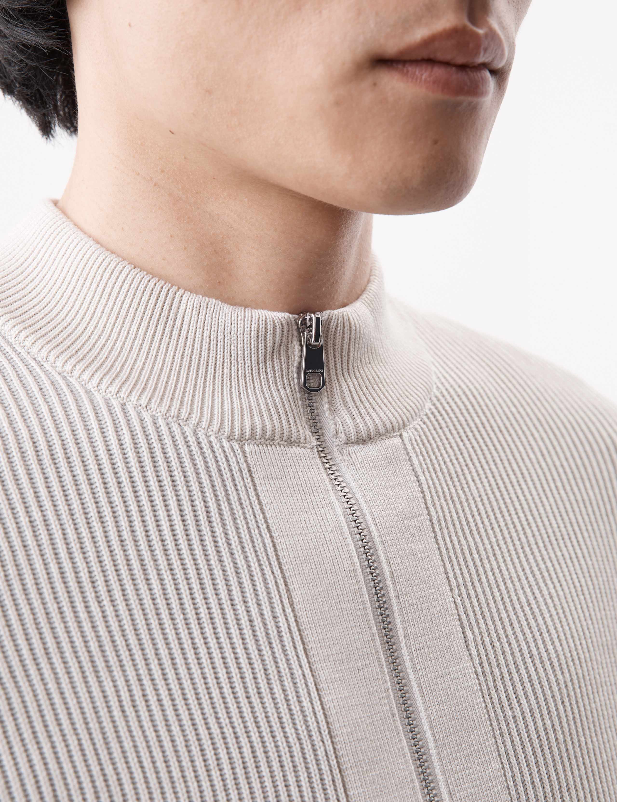 Mercerised Cotton Ribbed Knitted Jacket 4 of 5