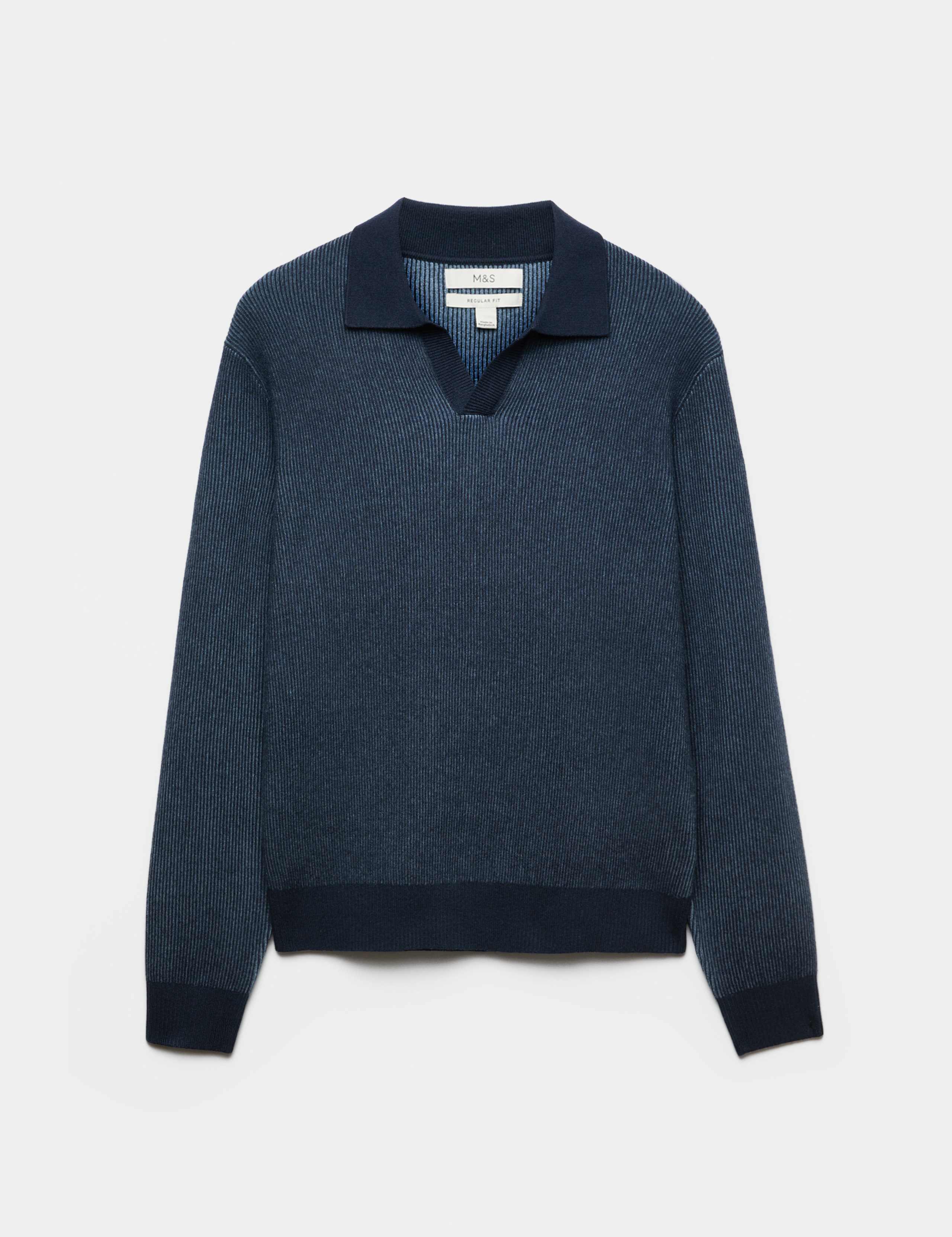 Air Yarn Plaited Open Neck Jumper 1 of 2