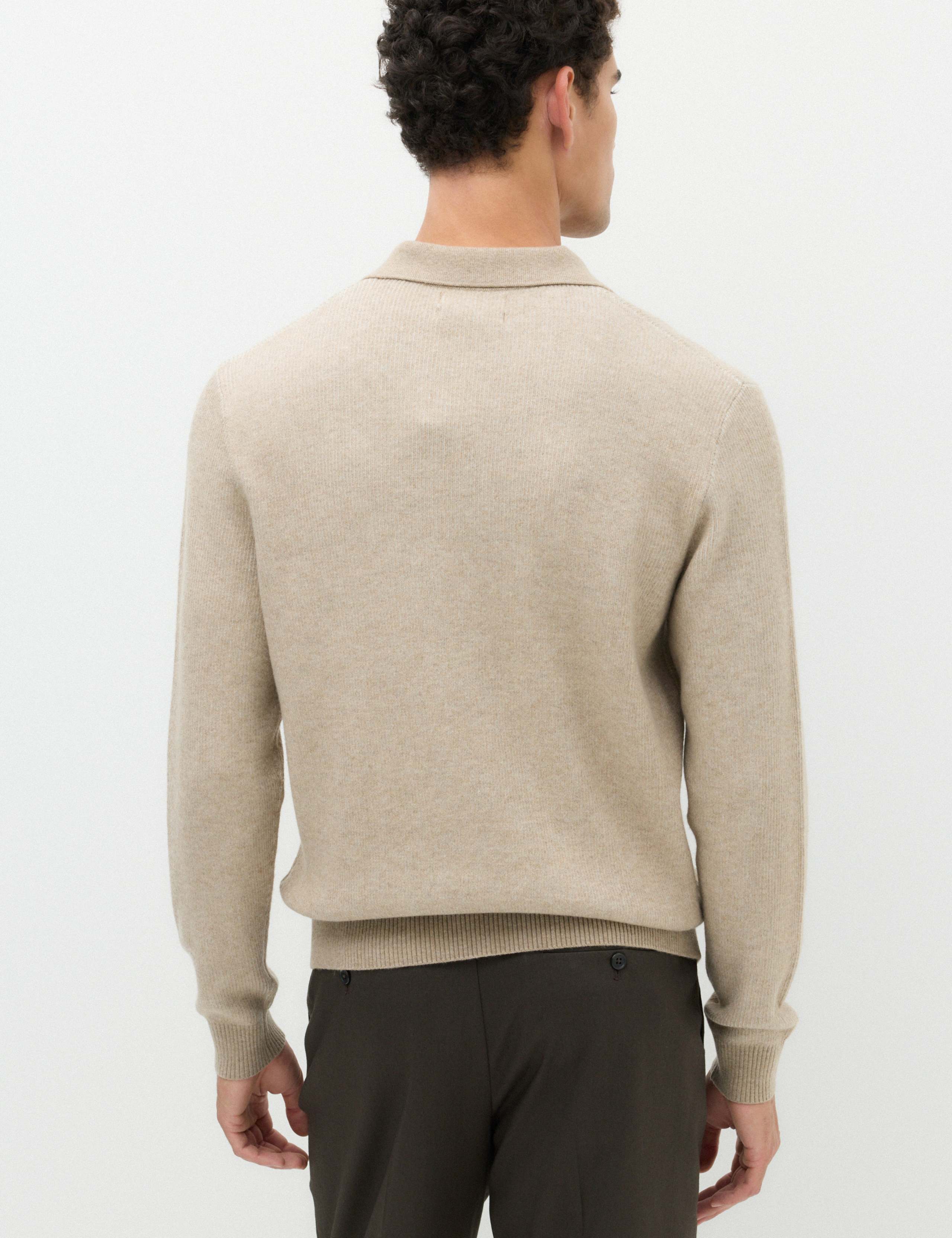 Air Yarn Plaited Open Neck Jumper 4 of 6