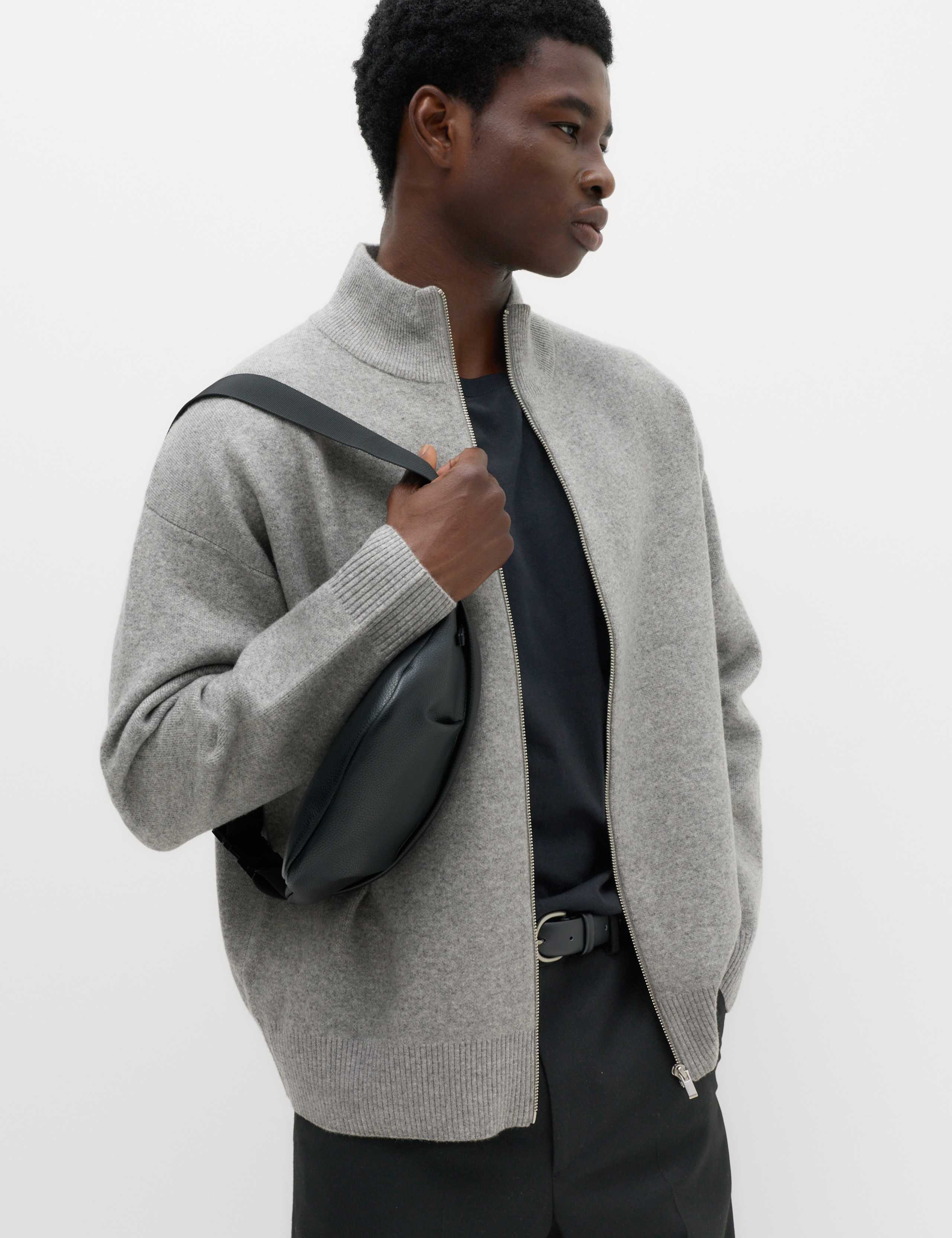 Relaxed Fit Zip Through Funnel Neck Jacket 7 of 7
