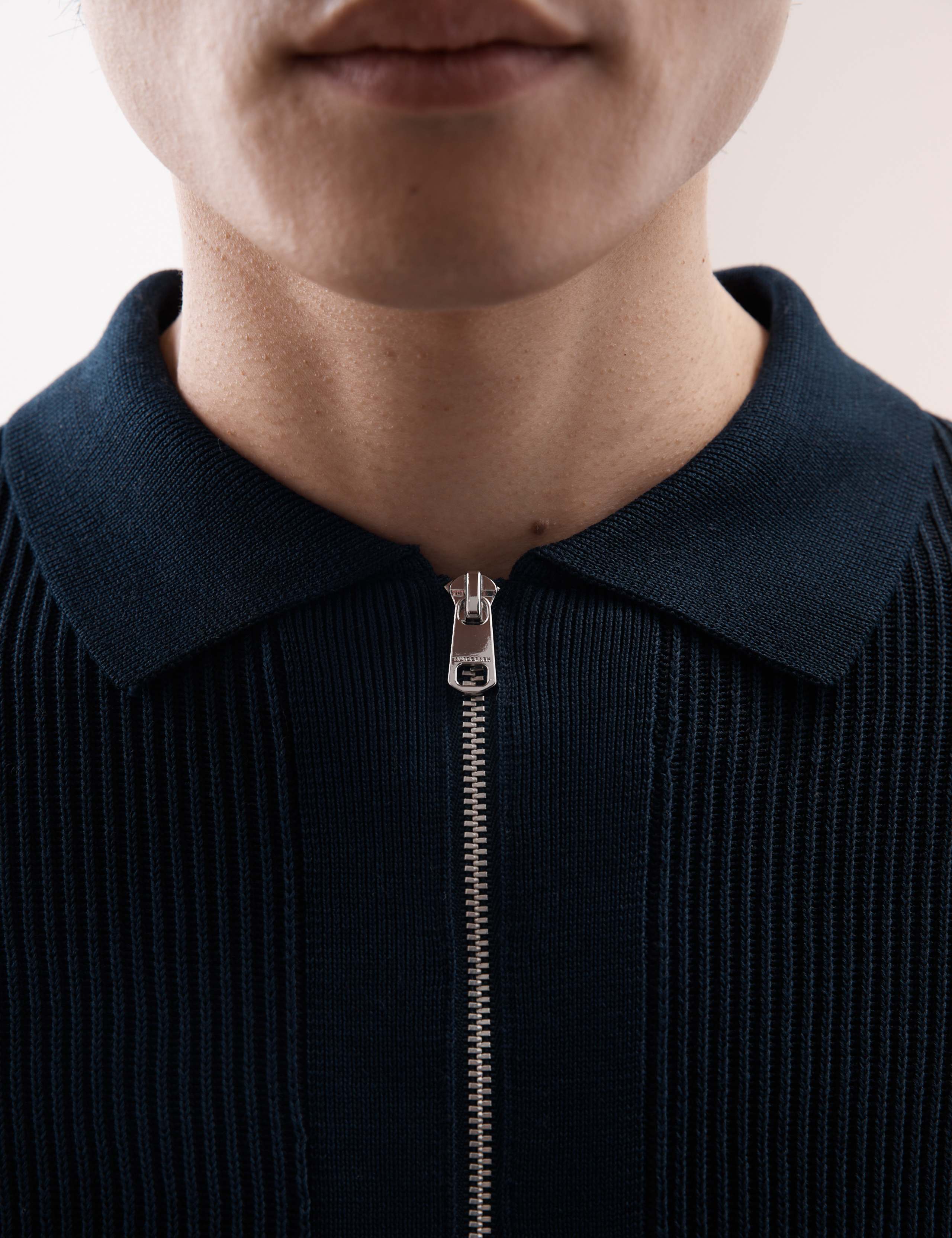 Mercerised Cotton Ribbed Knitted Jacket 4 of 5
