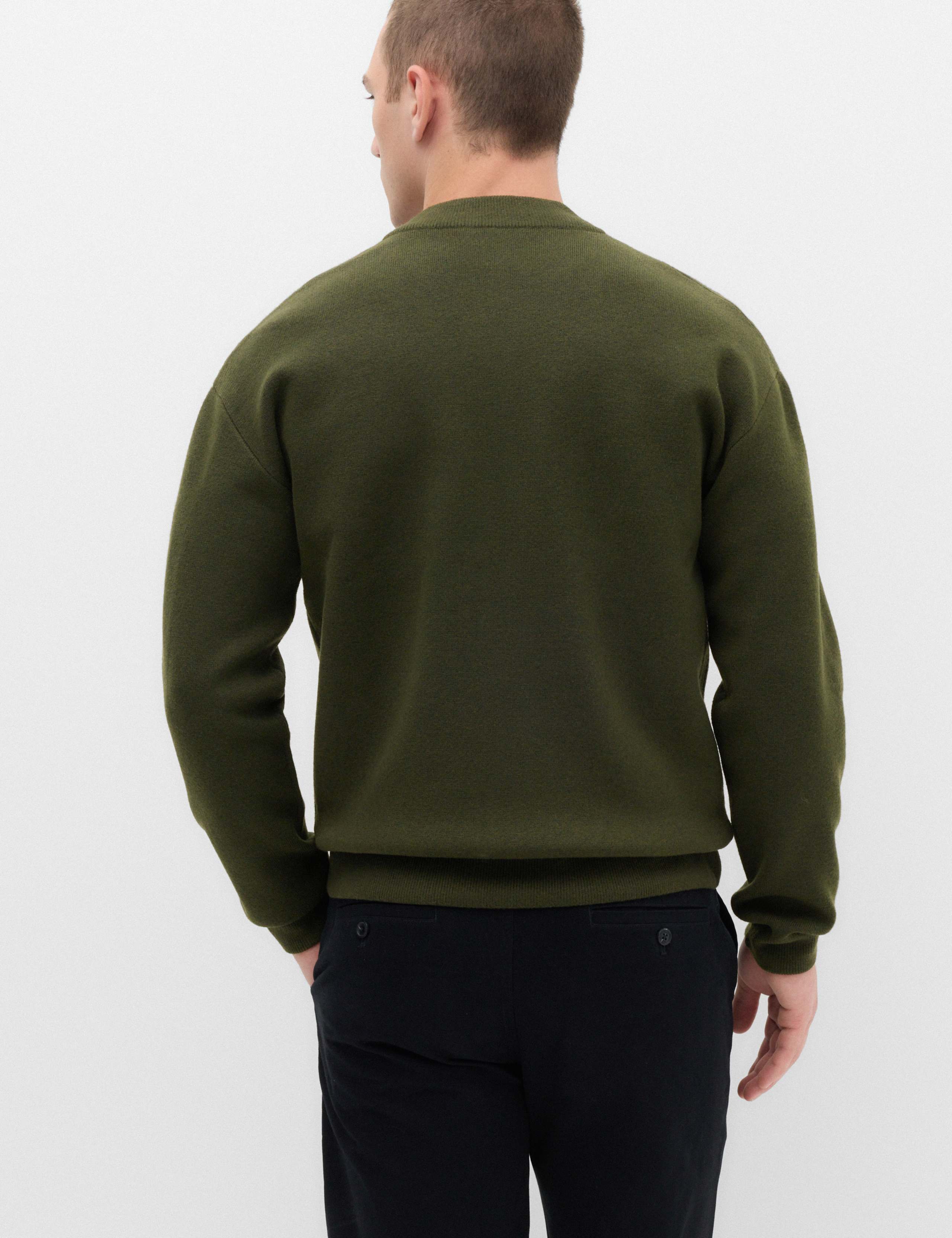 Air Yarn Knitted Bomber Jacket 4 of 6