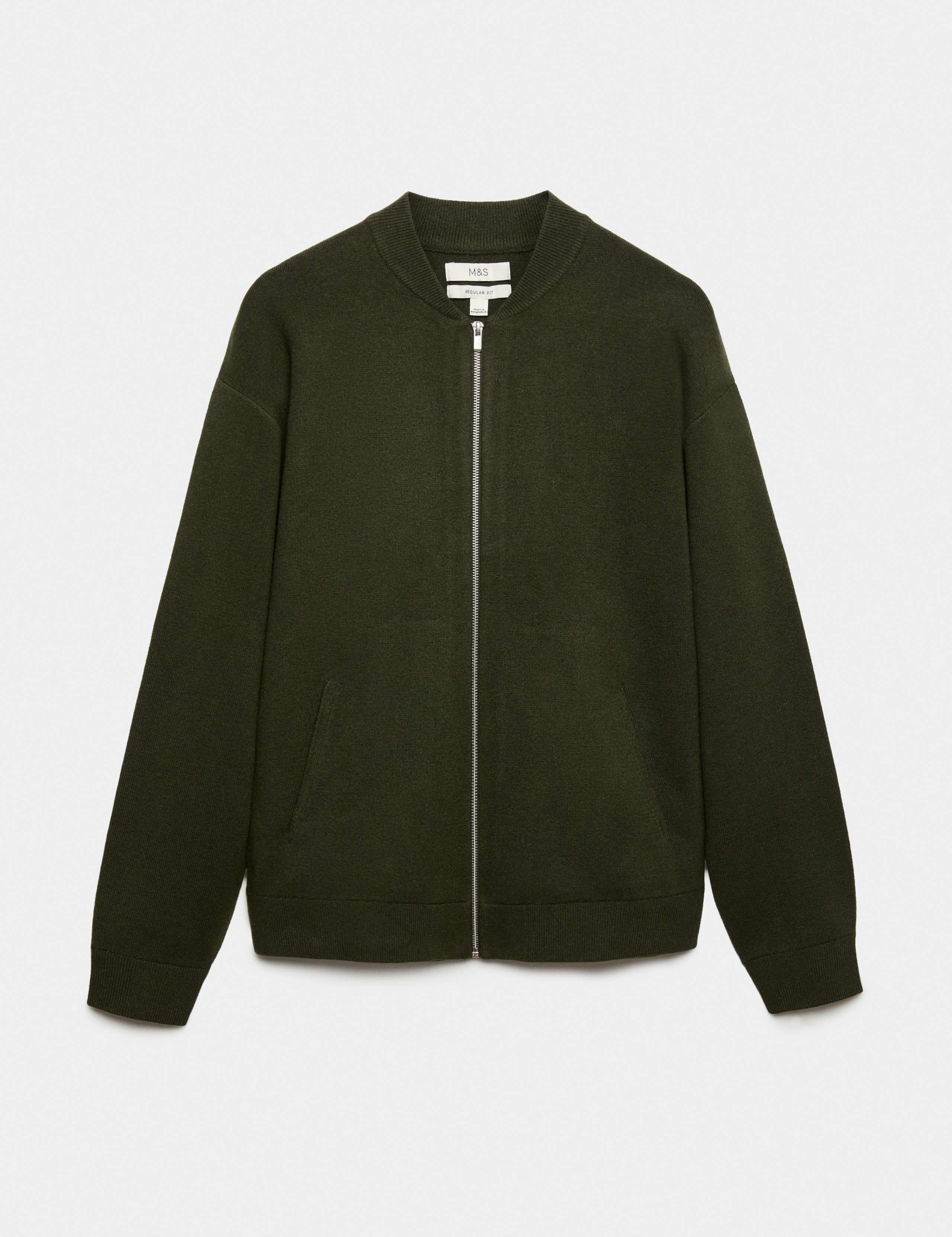 Air Yarn Knitted Bomber Jacket 2 of 6
