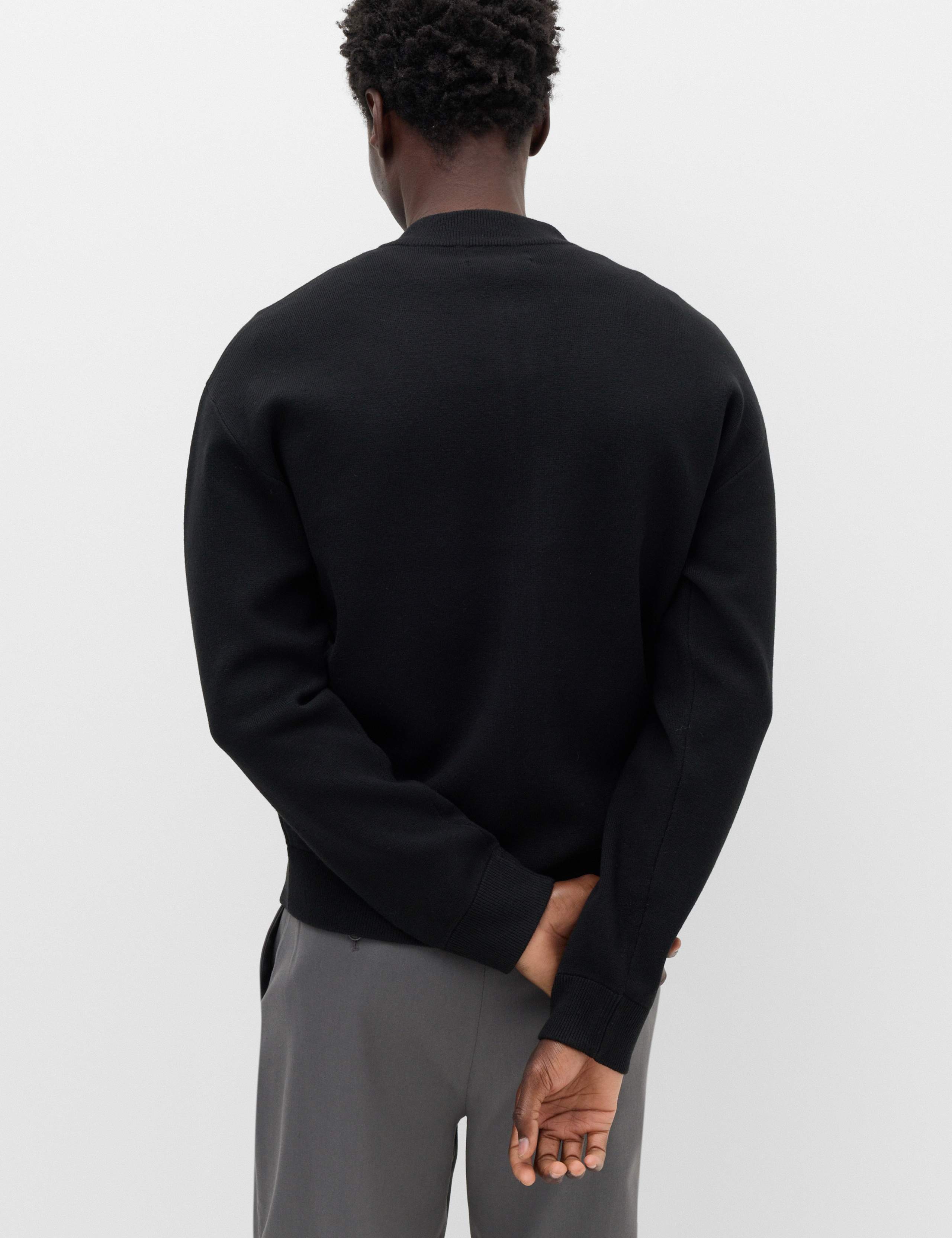 Air Yarn Knitted Bomber Jacket 4 of 6