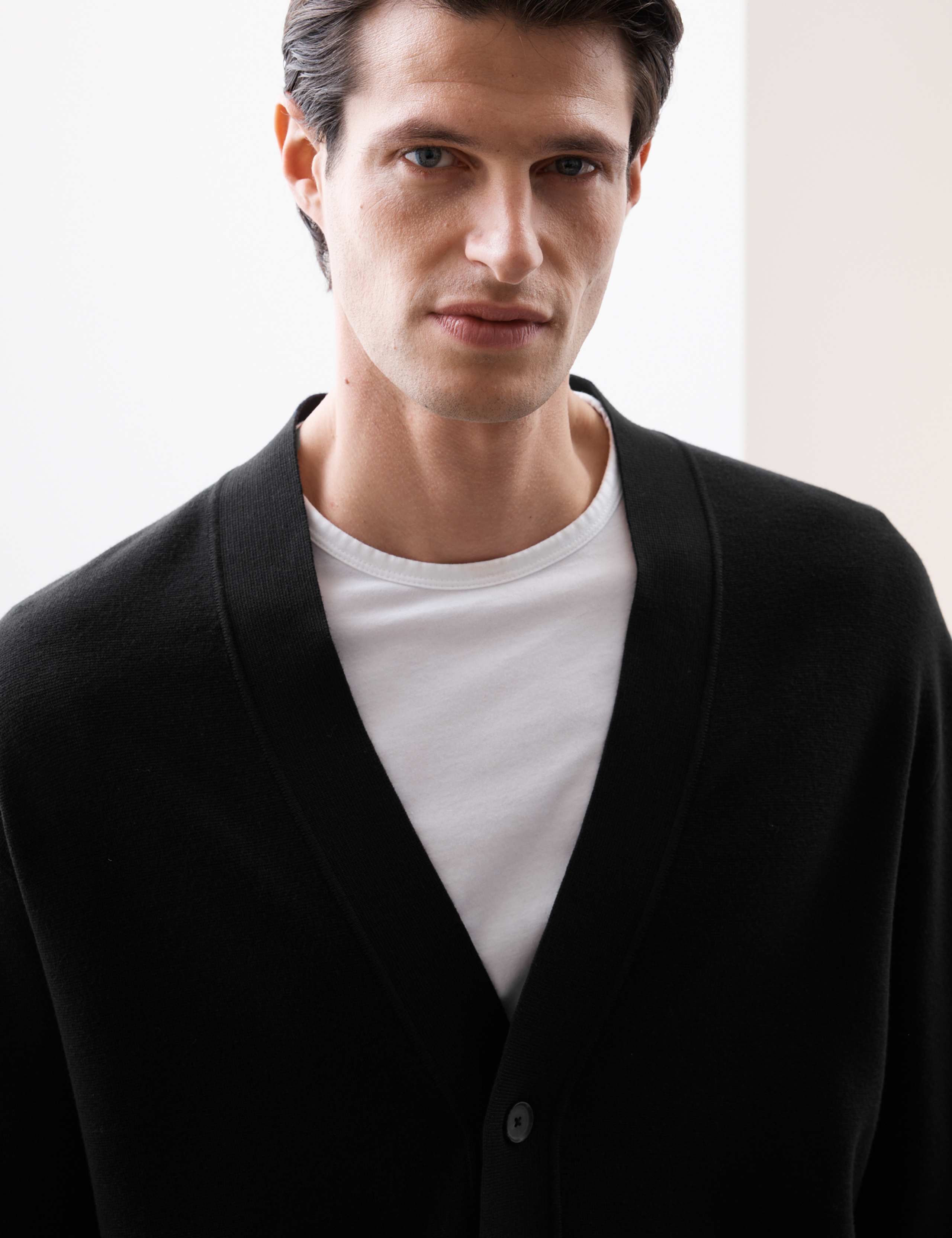 Relaxed Fit V-Neck Cardigan 3 of 7