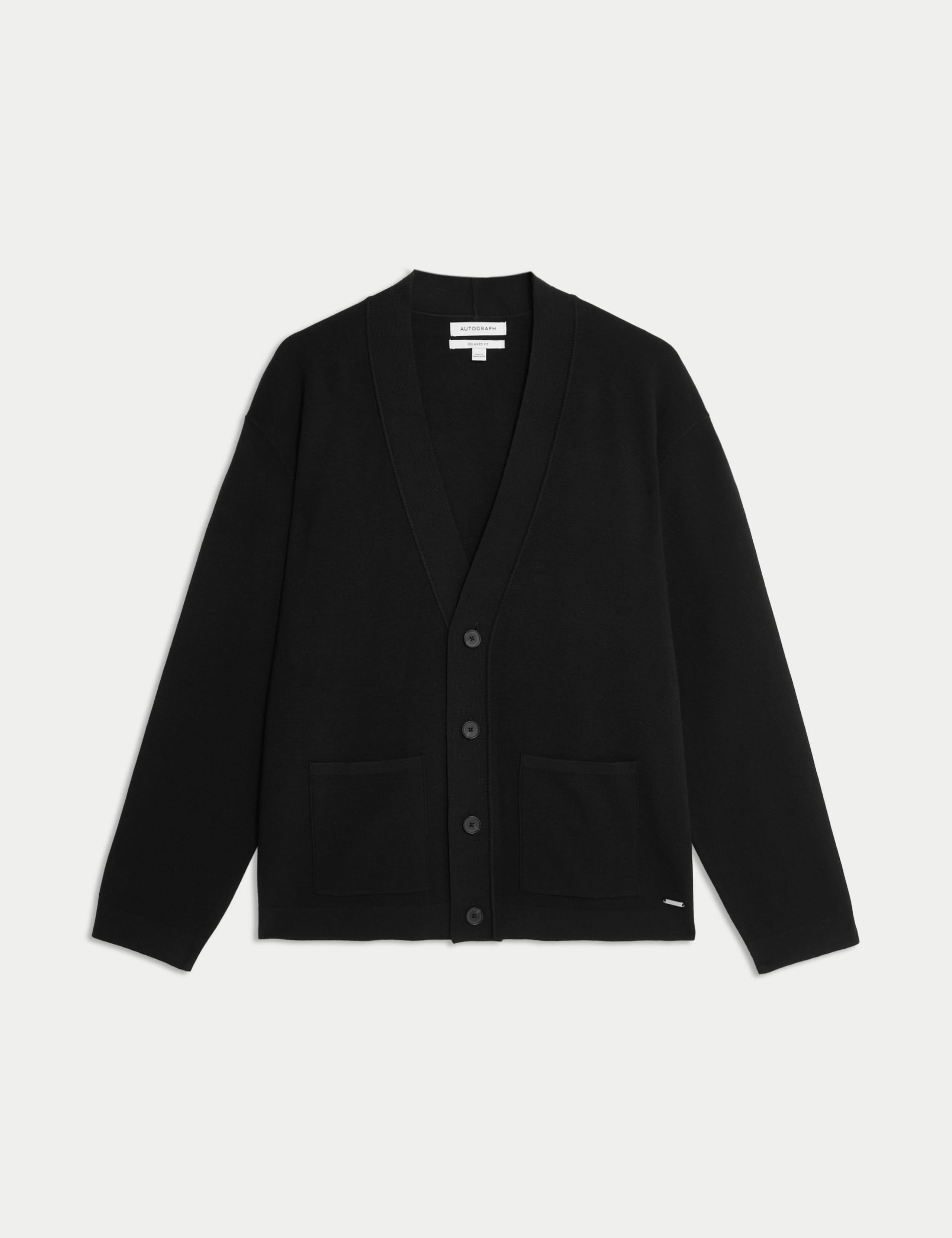 Relaxed Fit V-Neck Cardigan 2 of 7