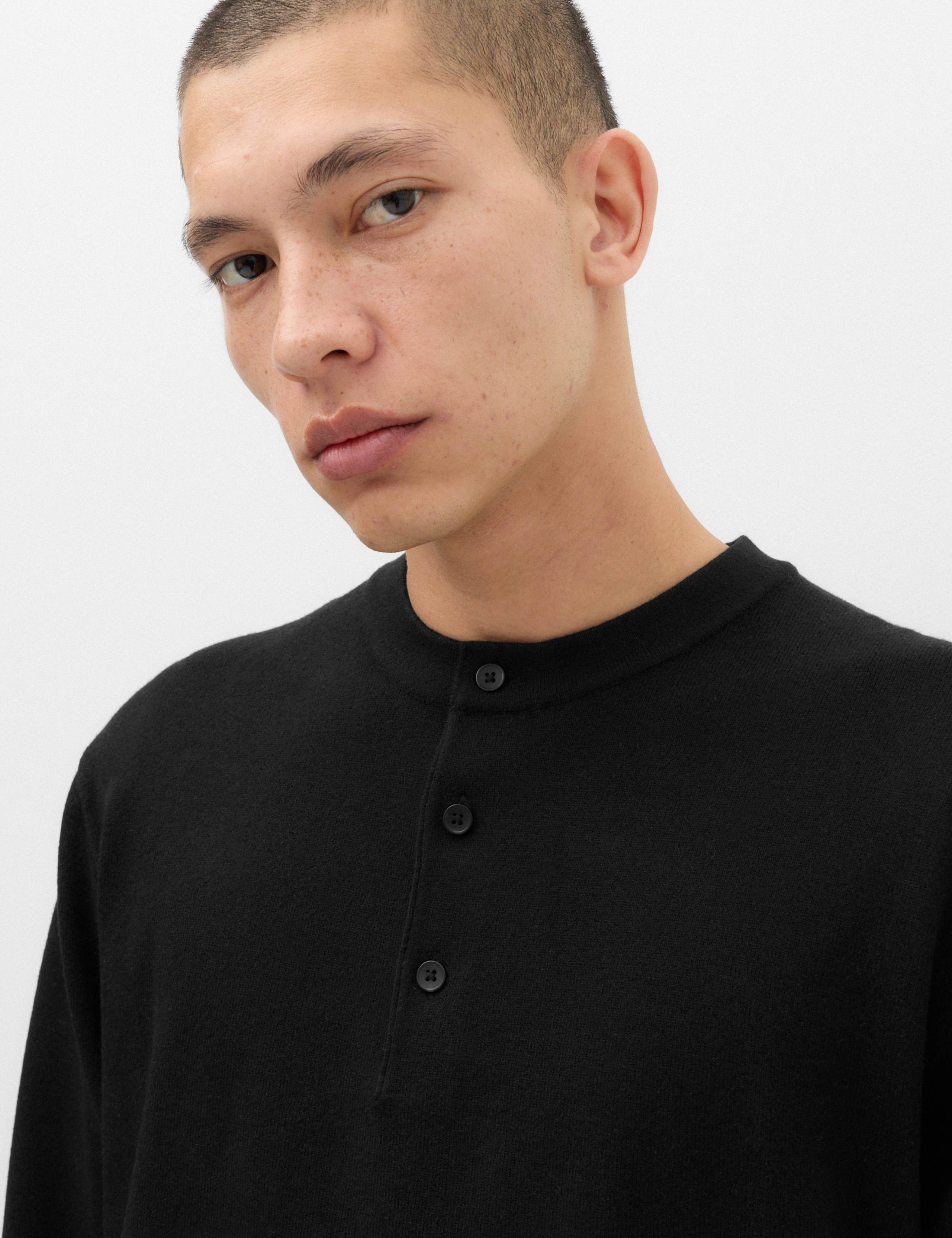 Air-Yarn Relaxed Henley Jumper 3 of 5