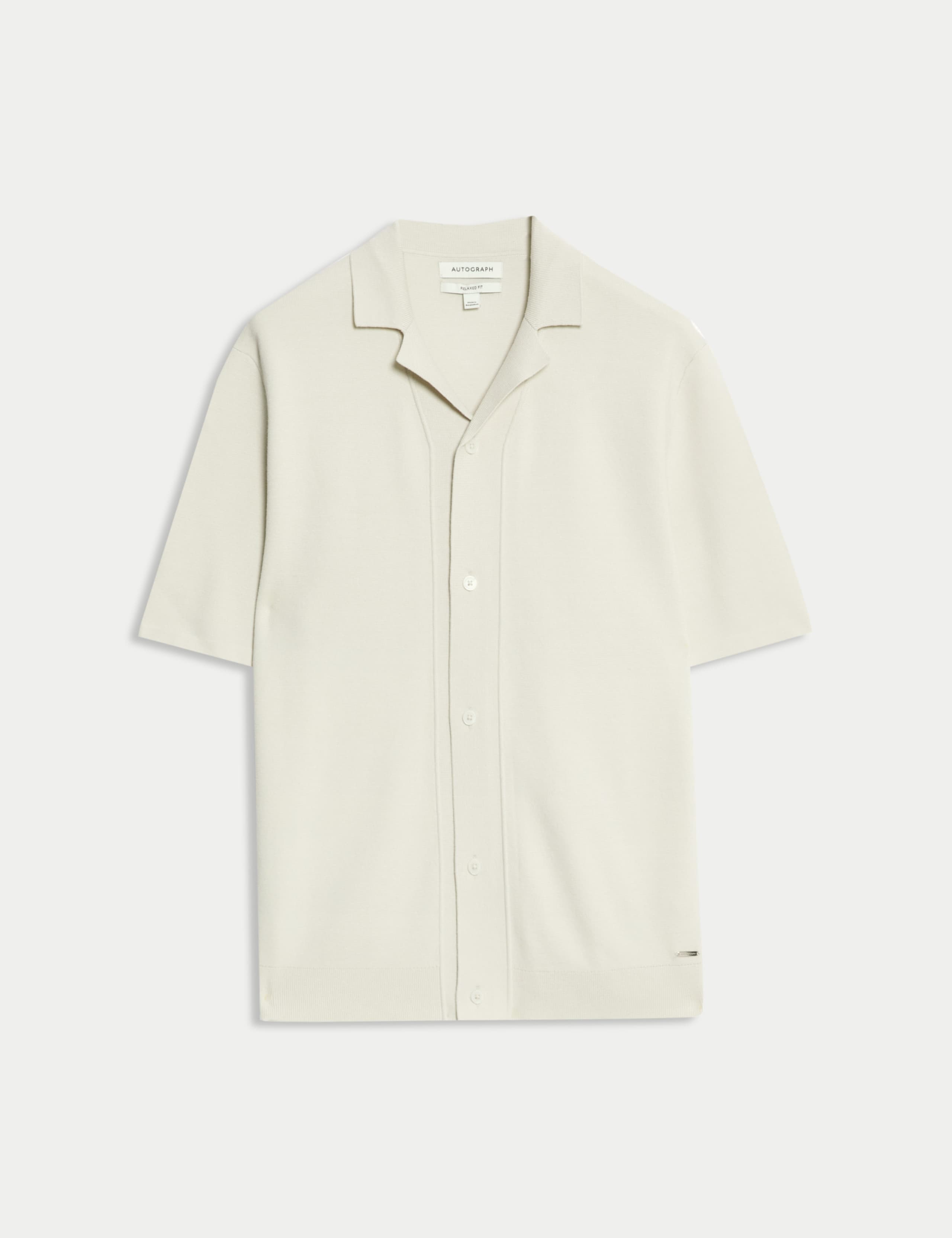 Relaxed Button Through Knitted Polo Shirt 2 of 7